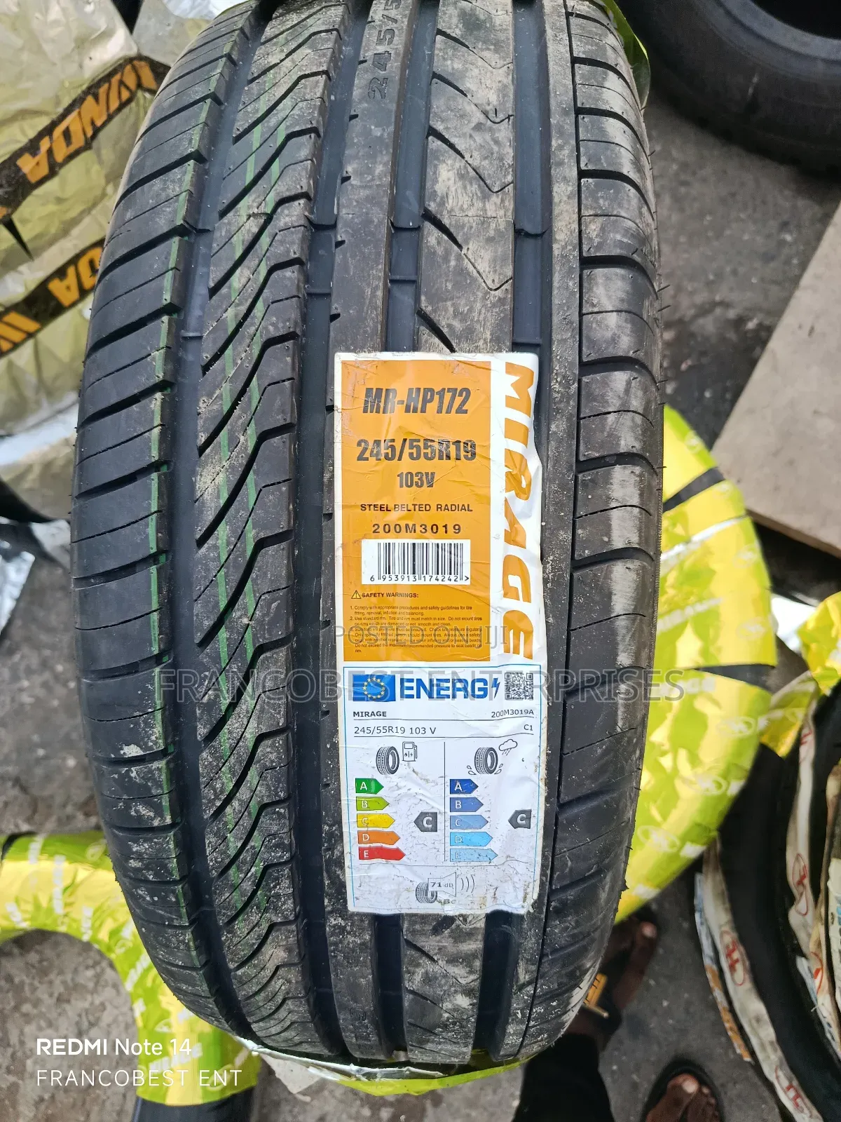 245/55r19 Mirage Tire