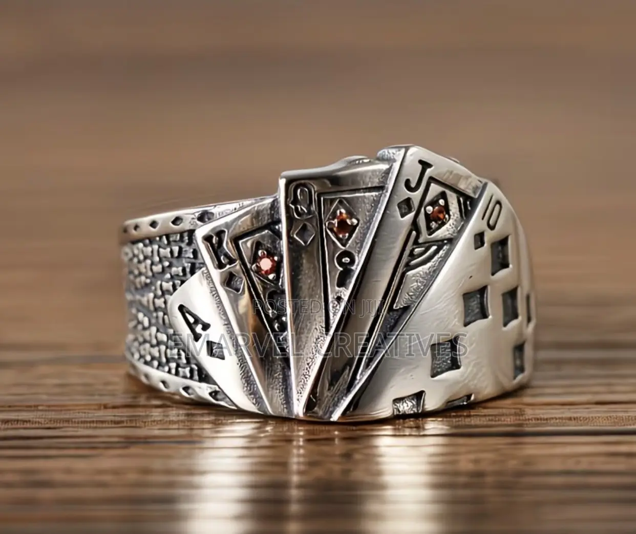 Adjustable Rings for Men and Women Featuring a Retro Hip-Hop Design