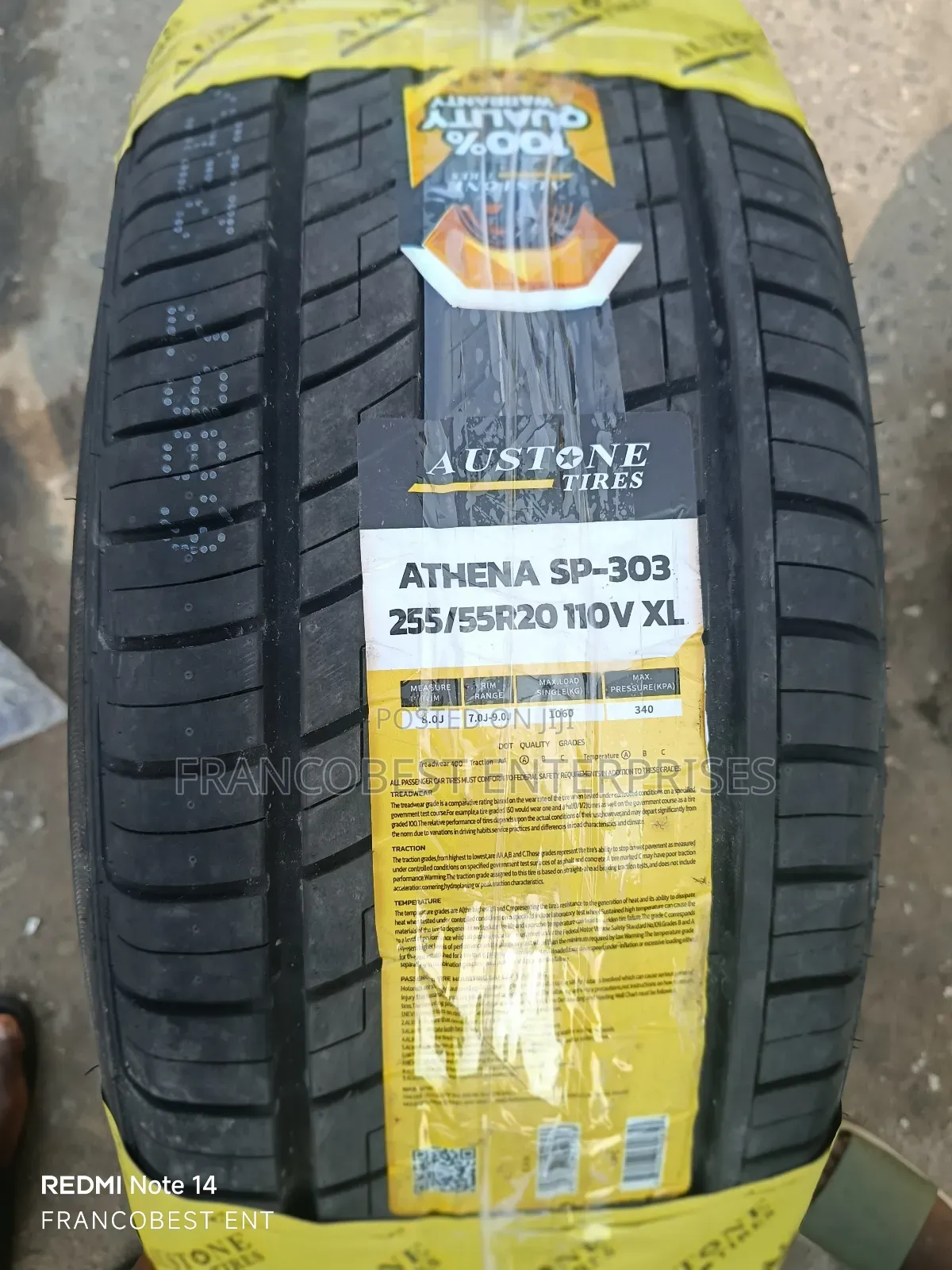 255/55r20 Austone Tyre