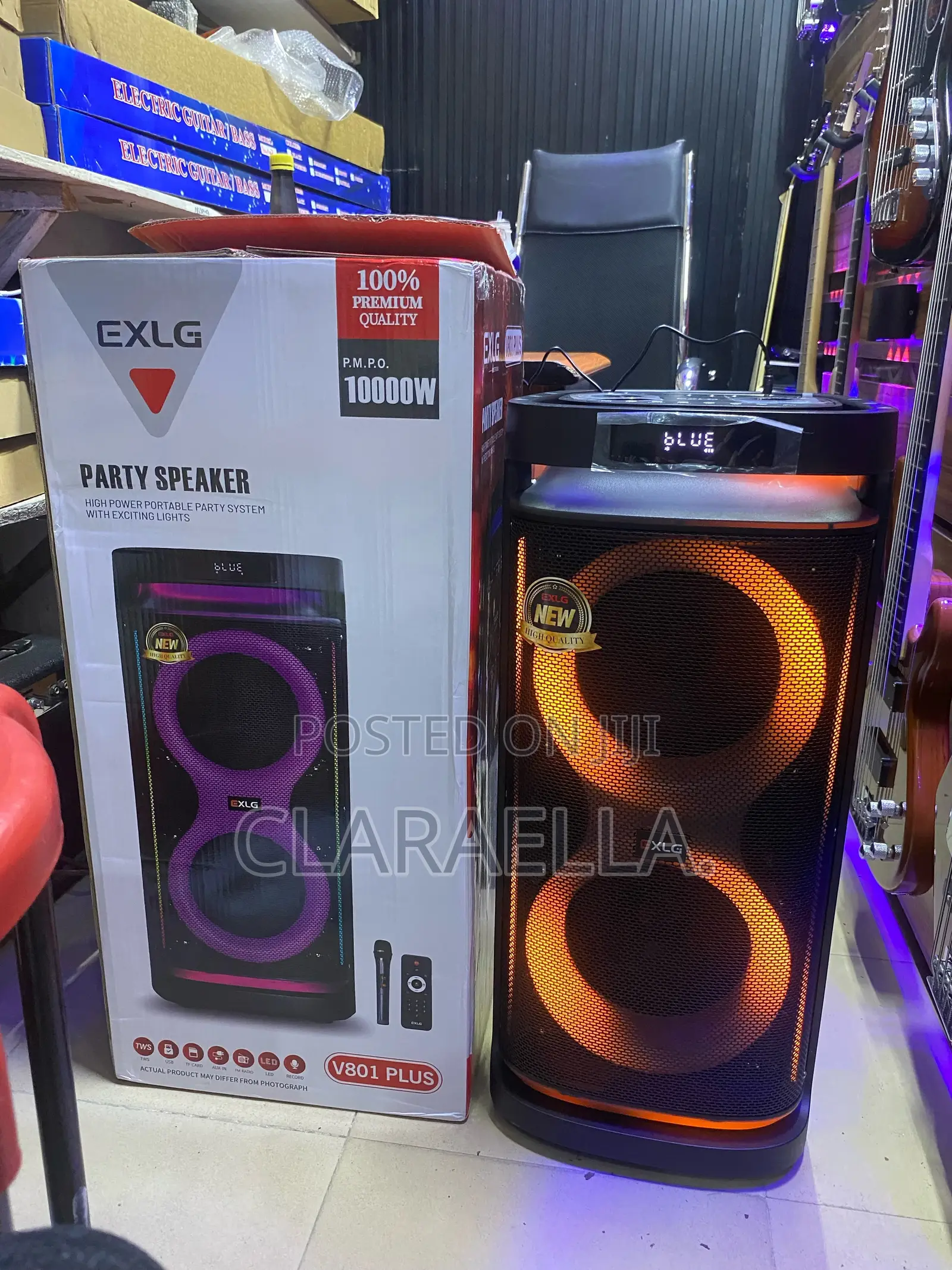 Exlg 10000w Rechargeable Party Box Speaker
