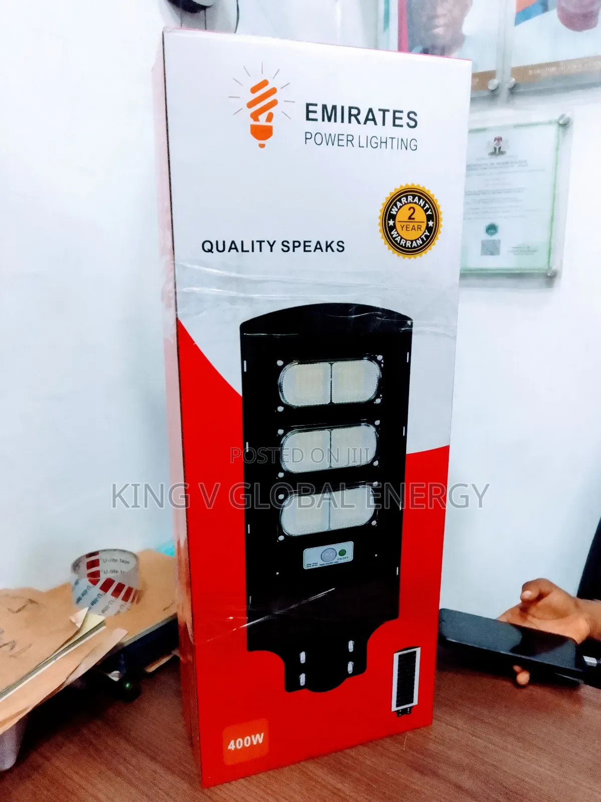 Emirates Power Lighting 400watts Solar Street Light