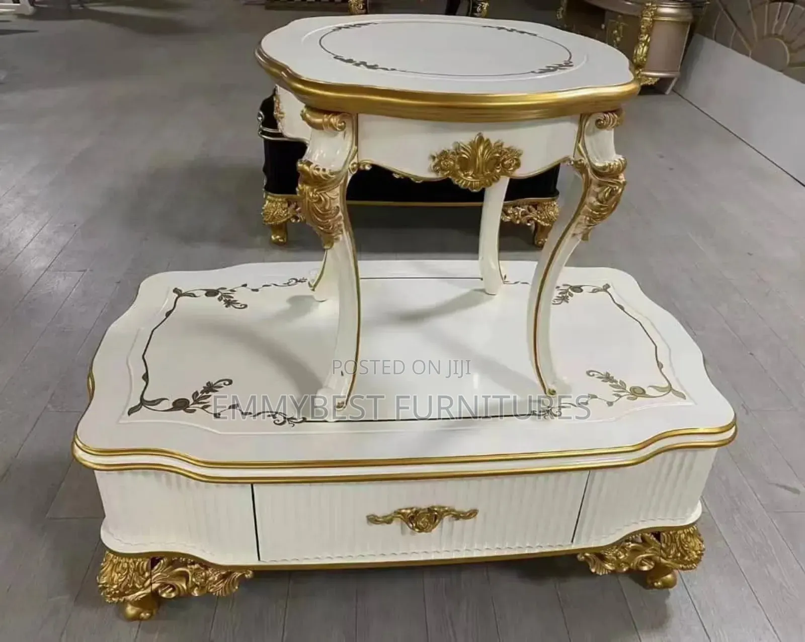 Unique Quality Center Table Set And Suitable Two Side Tables.