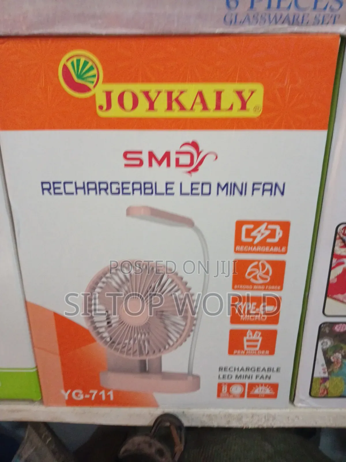 3 in 1 Rechargeable Reading Desk Lamp With Fan