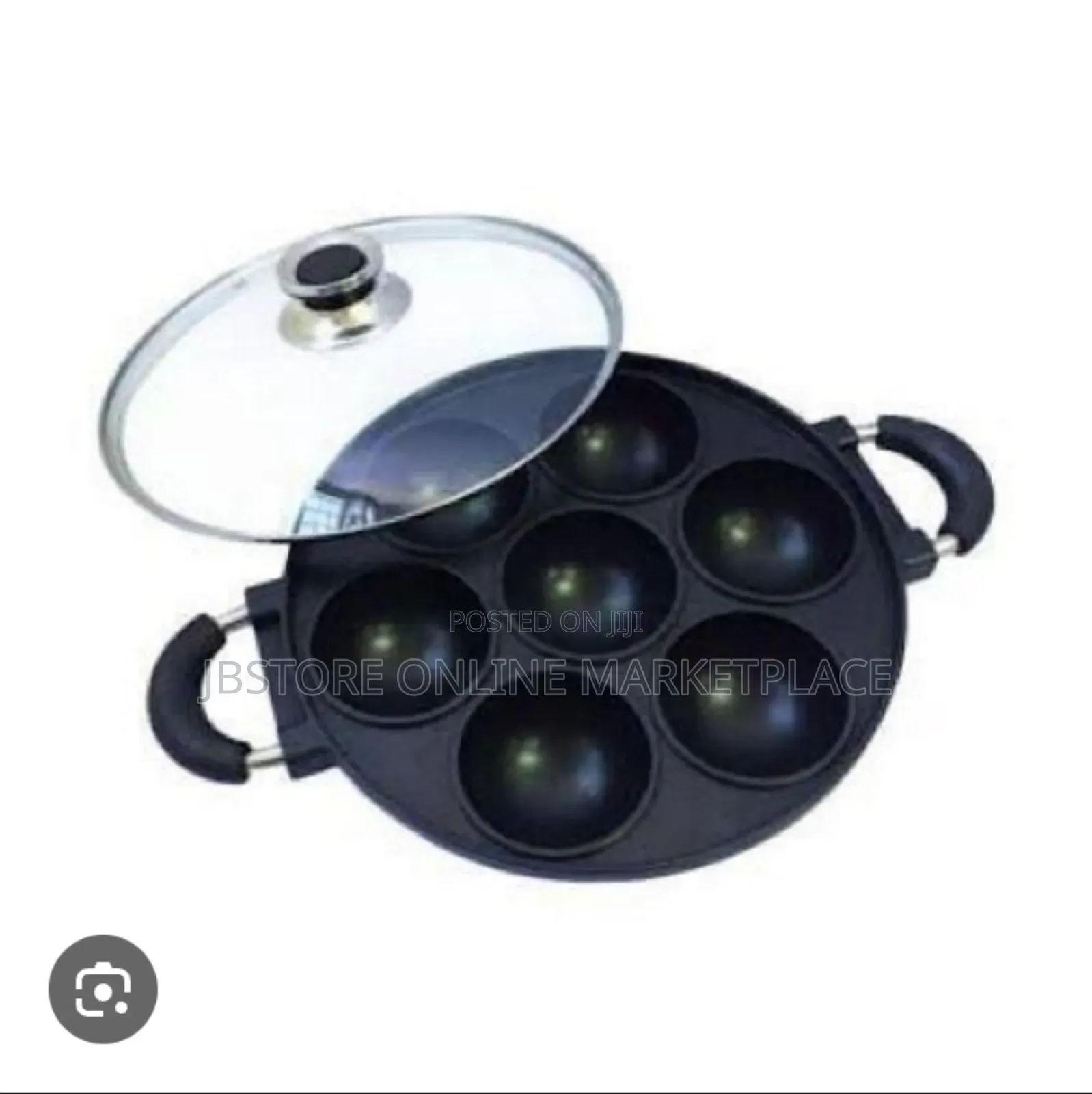 7-Hole Non-Stick Masa and Pancake Pan,Also Suitable for Making Muffins