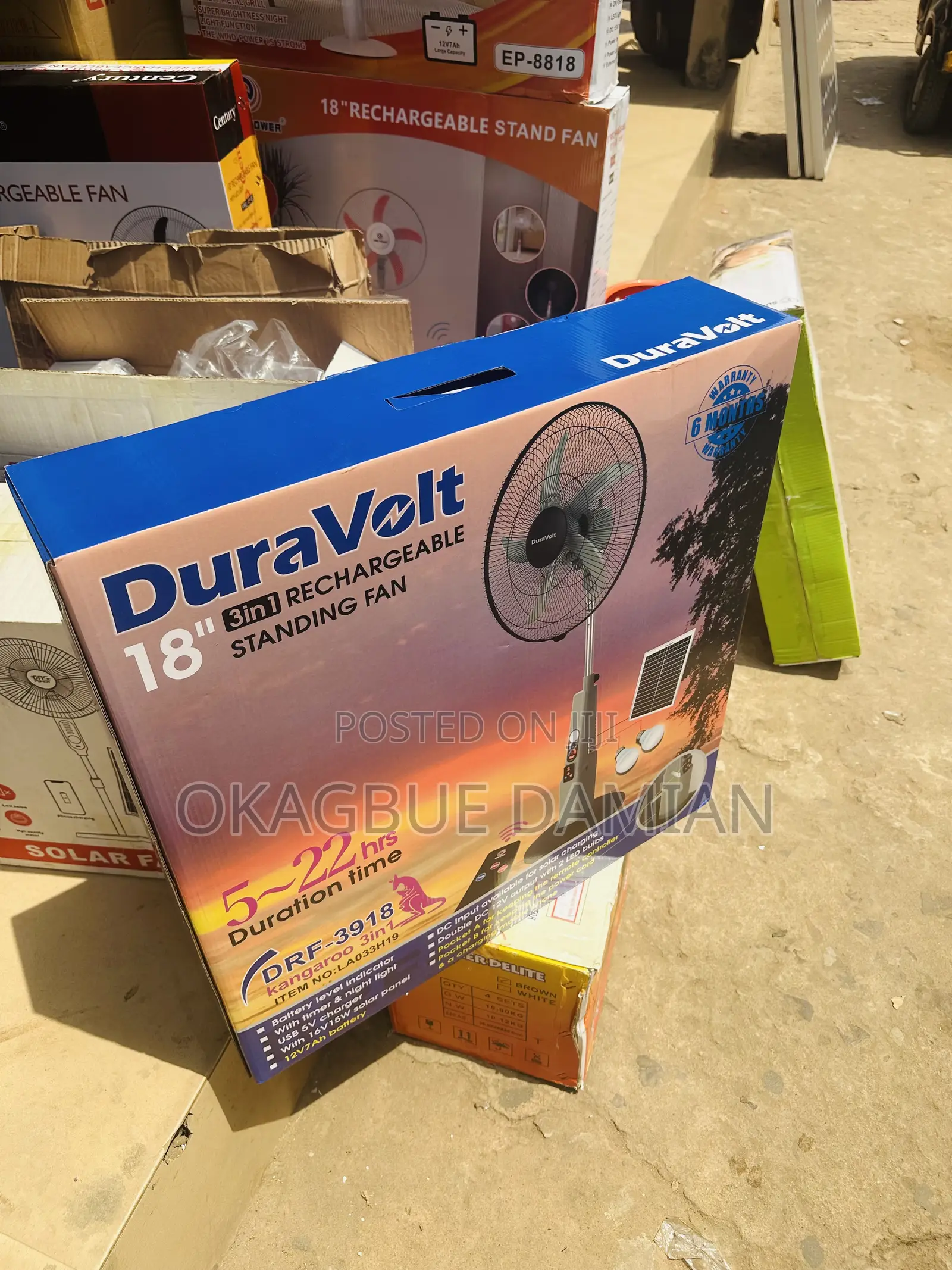 Rechargeable Standing Fan