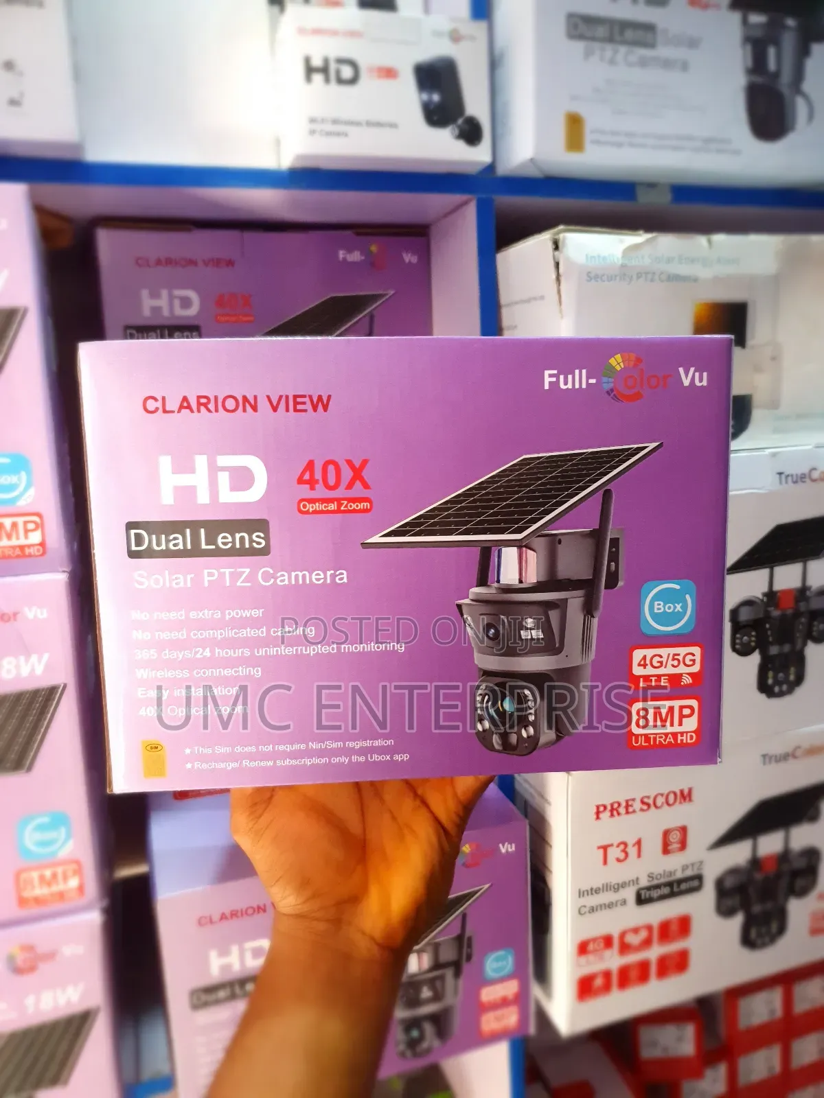 40× Optical Zoom Dual Lens Solar Camera