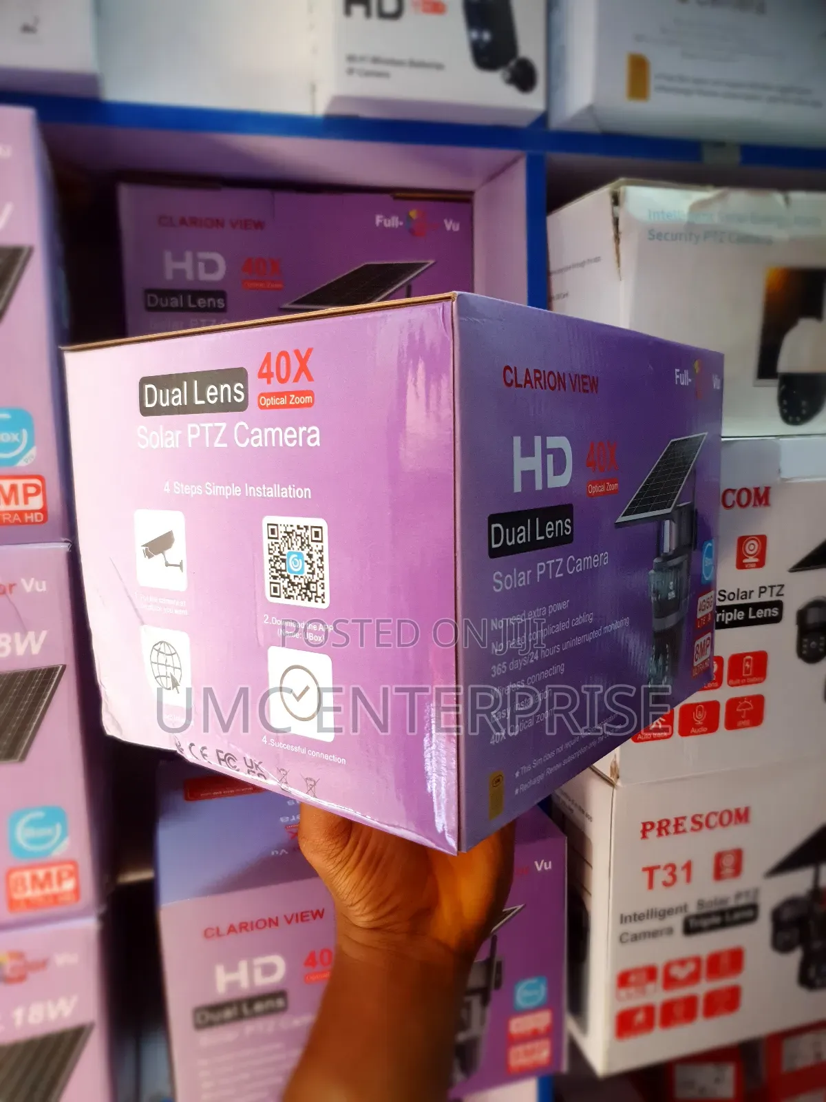 40× Optical Zoom Dual Lens Solar Camera