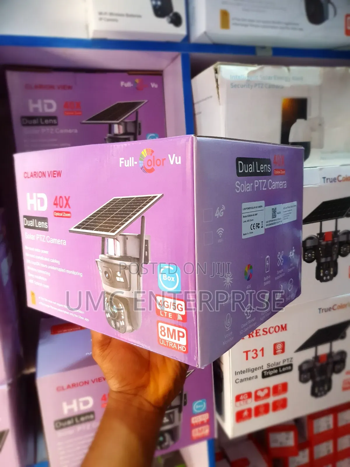 40× Optical Zoom Dual Lens Solar Camera
