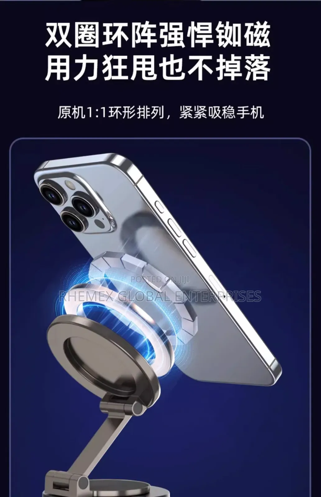 Magnetic Car Suction Holder for Car and Smooth Surfaces