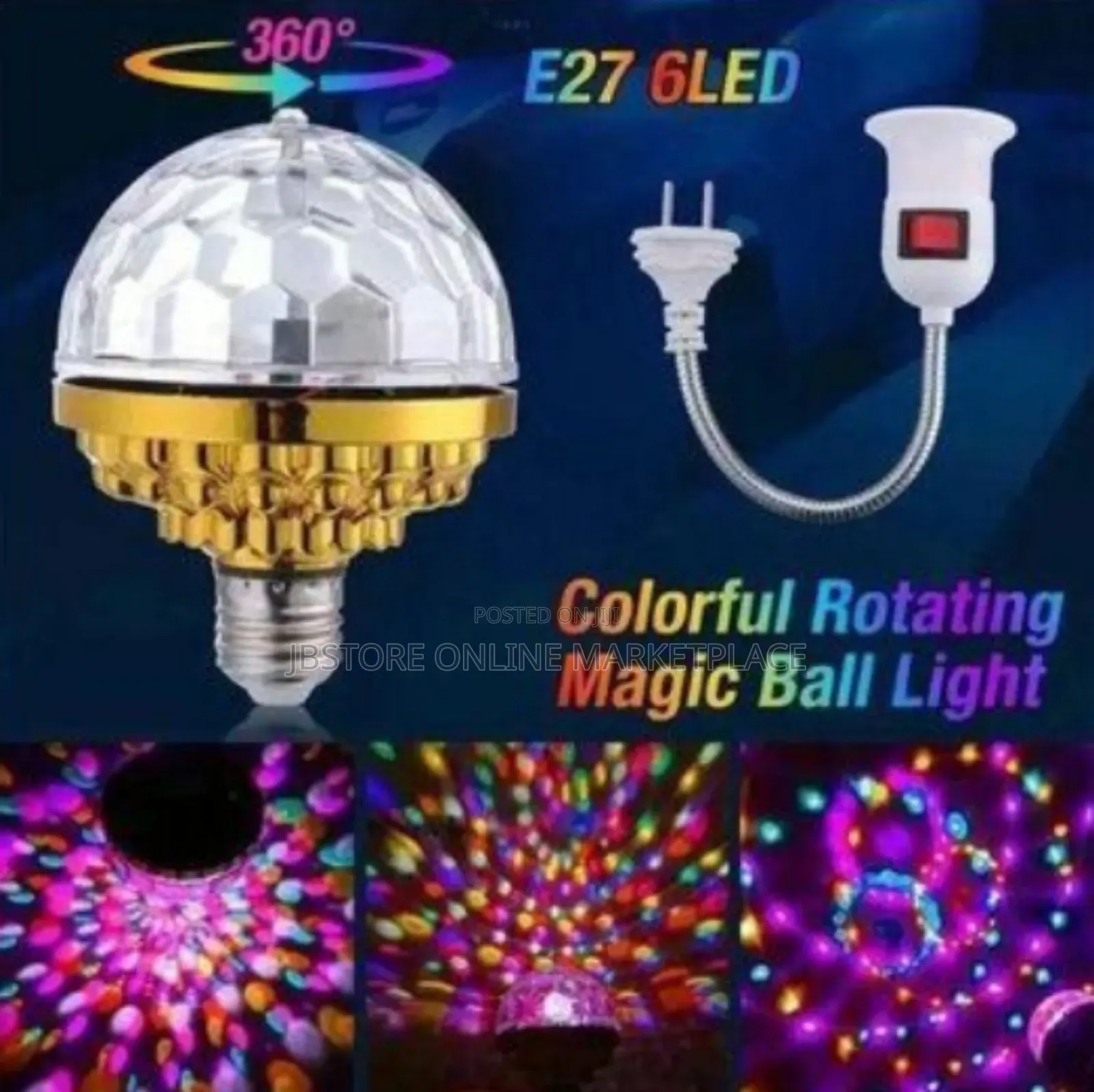Led Rotating Party Light Bulb, Commonly Used to Create Disco or Strobe