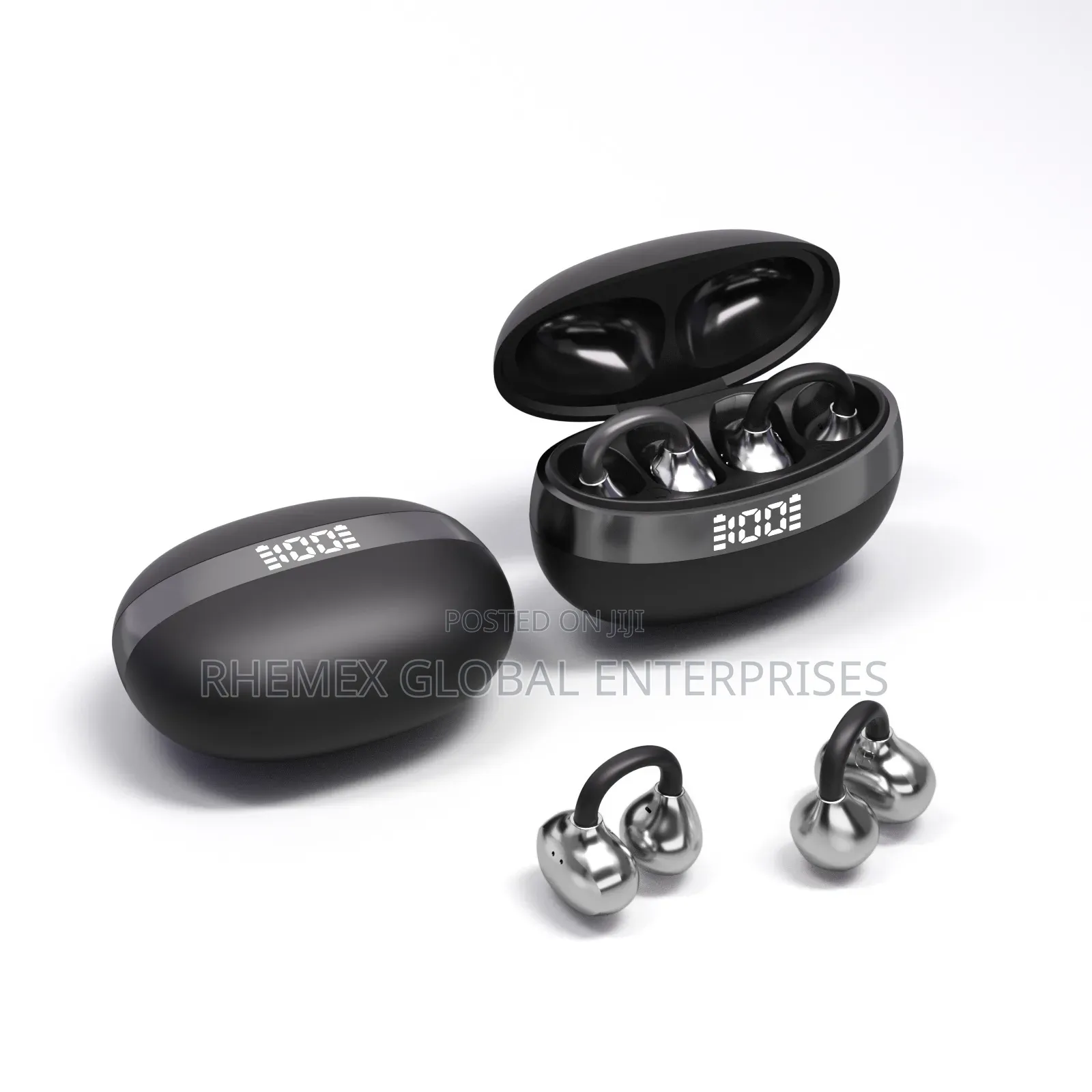 Clip-on Earclip Earbuds Bluetooth Headphones for Running and Sports