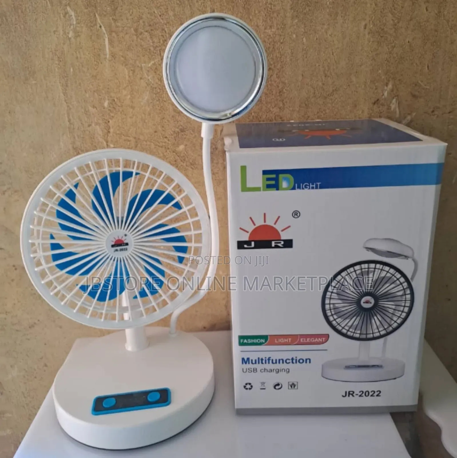 Mocho Jr-2022 Rechargeable Mini Fan With in-Built Led Light
