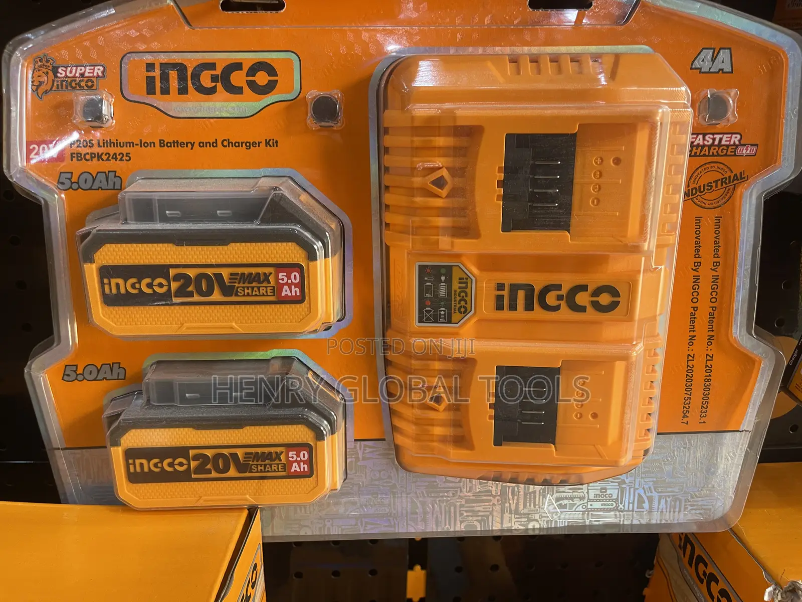 1set 4amps Battery and Charger Set