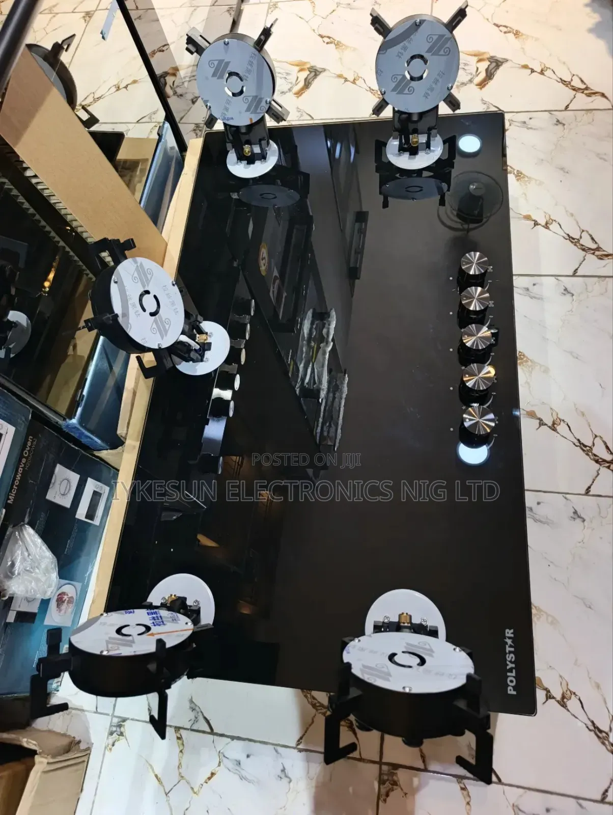 Original Quality Built-in Premium Flips Up 5 Burners Gas Cooker Hob