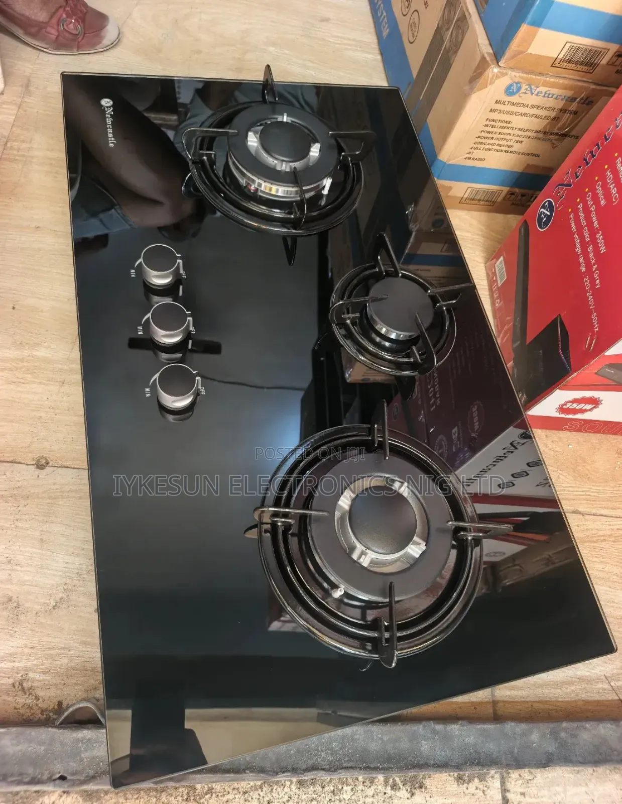 Original Quality Newcastle Built-in Premium 3 Burners Gas Cooker Hob