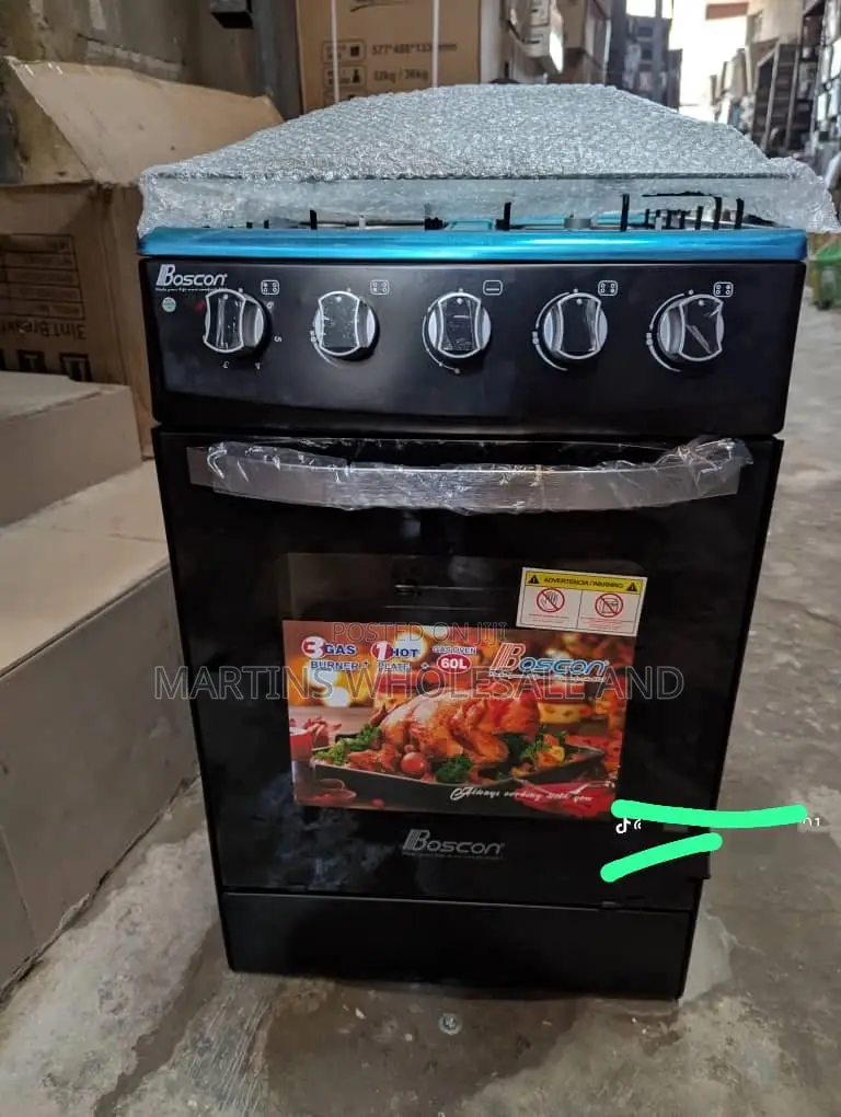Boscon 3+1 Freestanding Gas Cooker (Model Bos-Gss500).