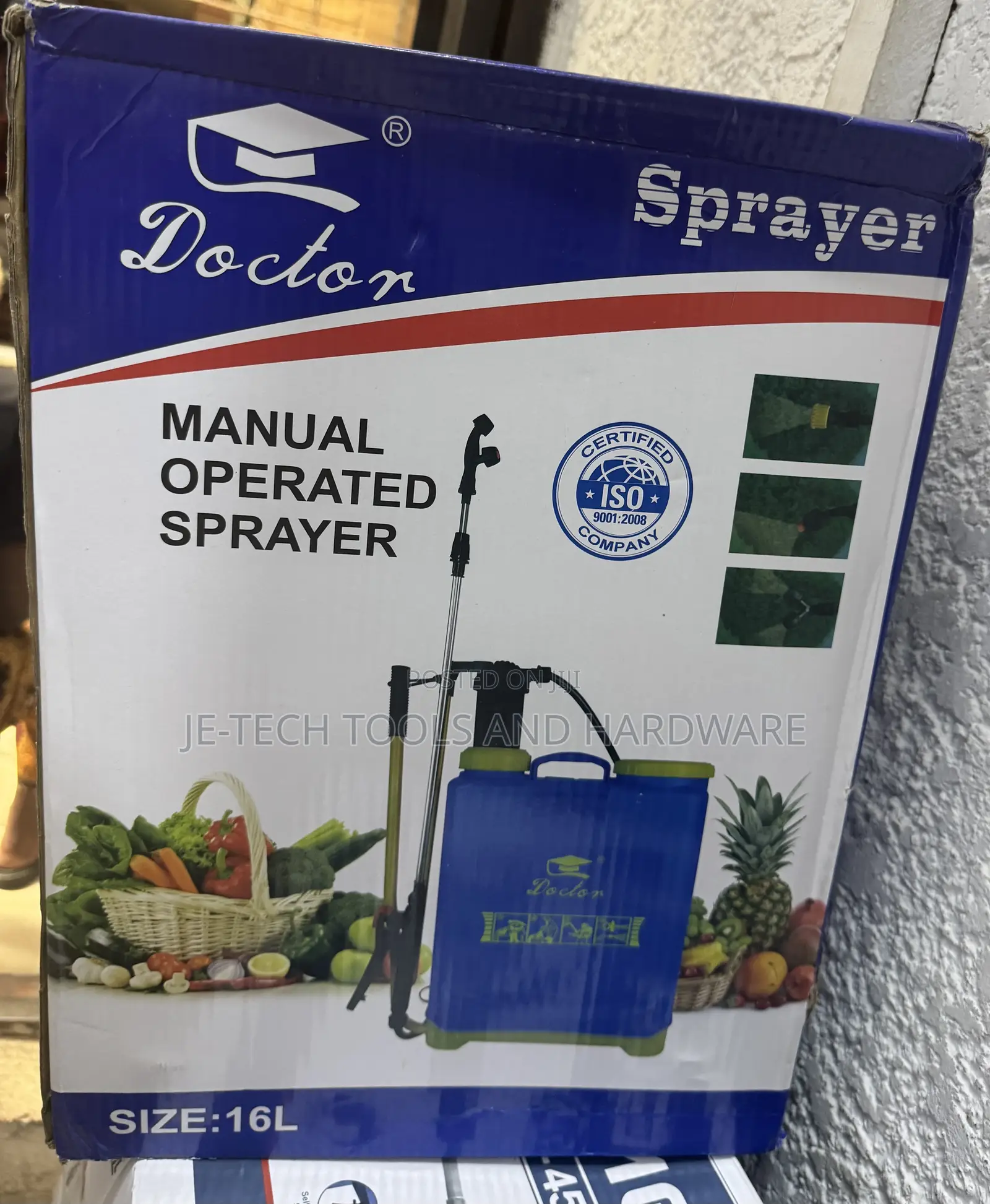 16-liter Manual Knapsack Sprayer
