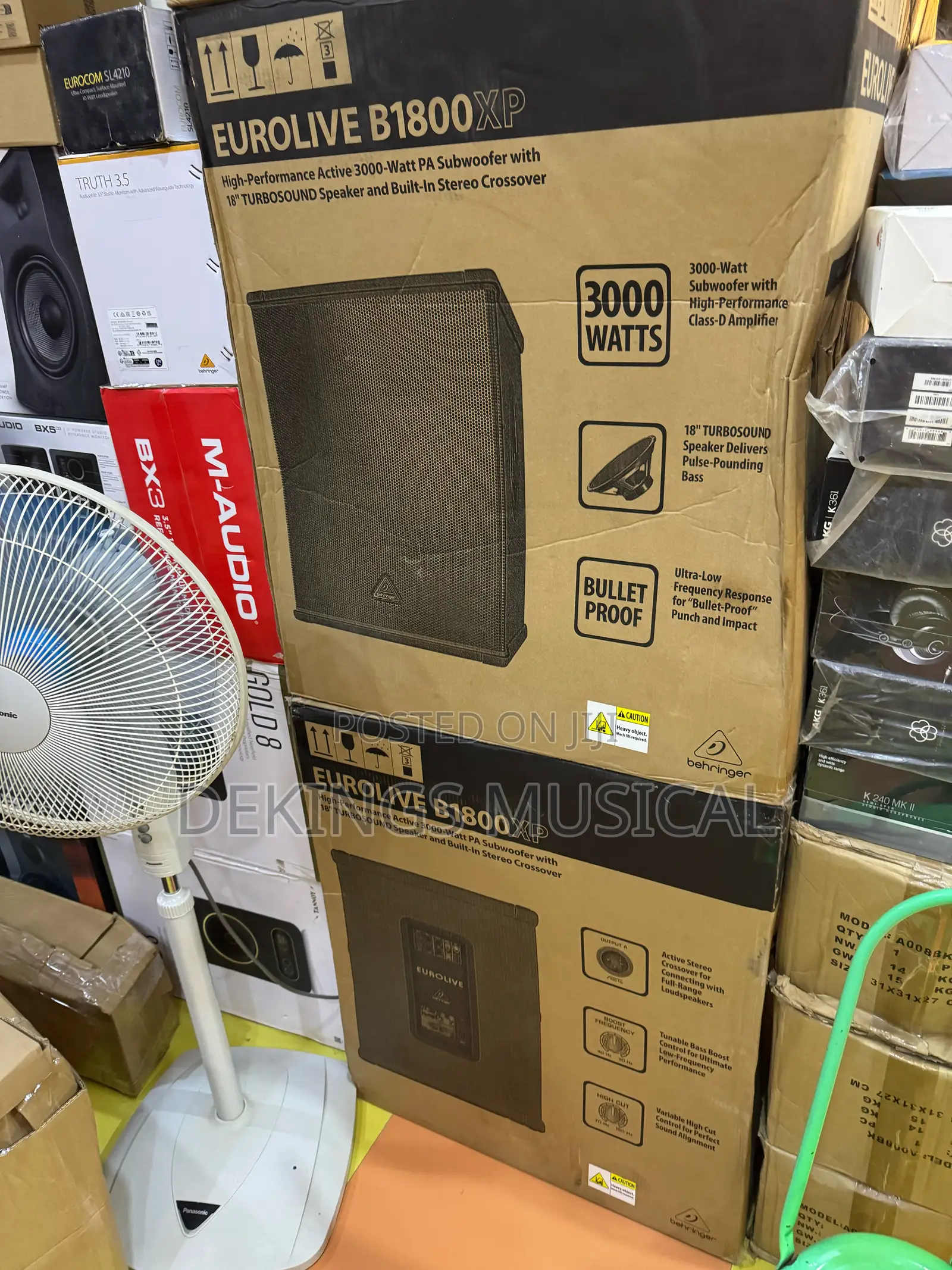 Behringer Eurolive B1800xp Active Pa Subwoofer.