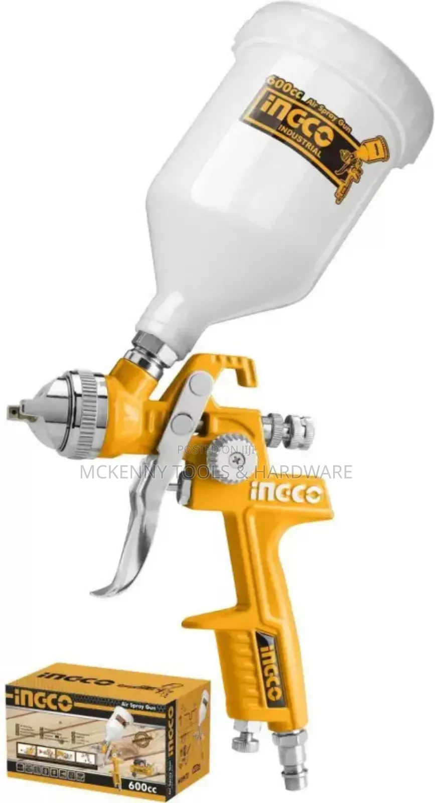 Ingco Hvlp Spray Gun For Spraying Paint, Base Coat I Asg1061