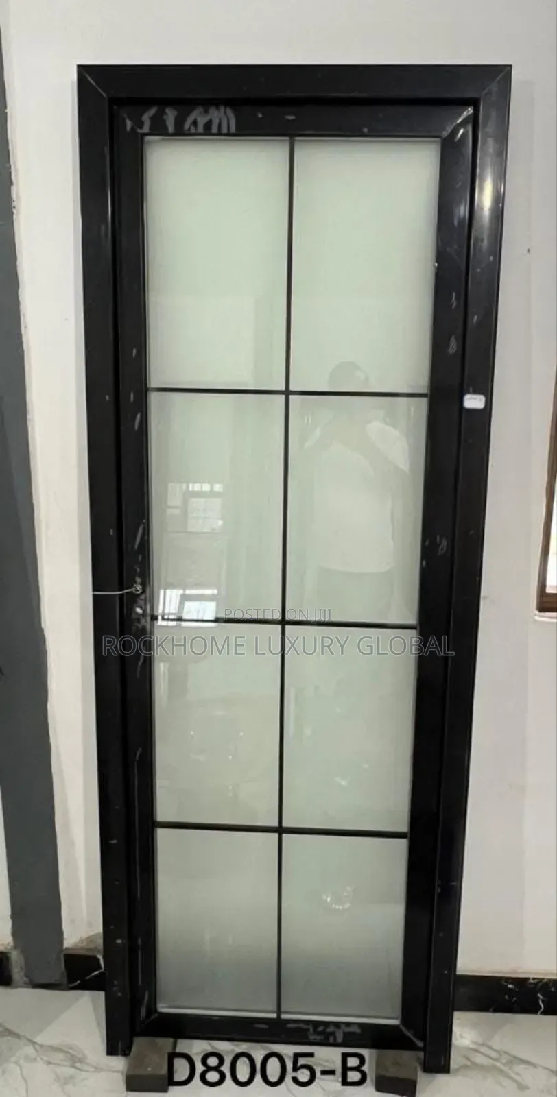 High Quality Full Double Tempered Glass Door Size 750