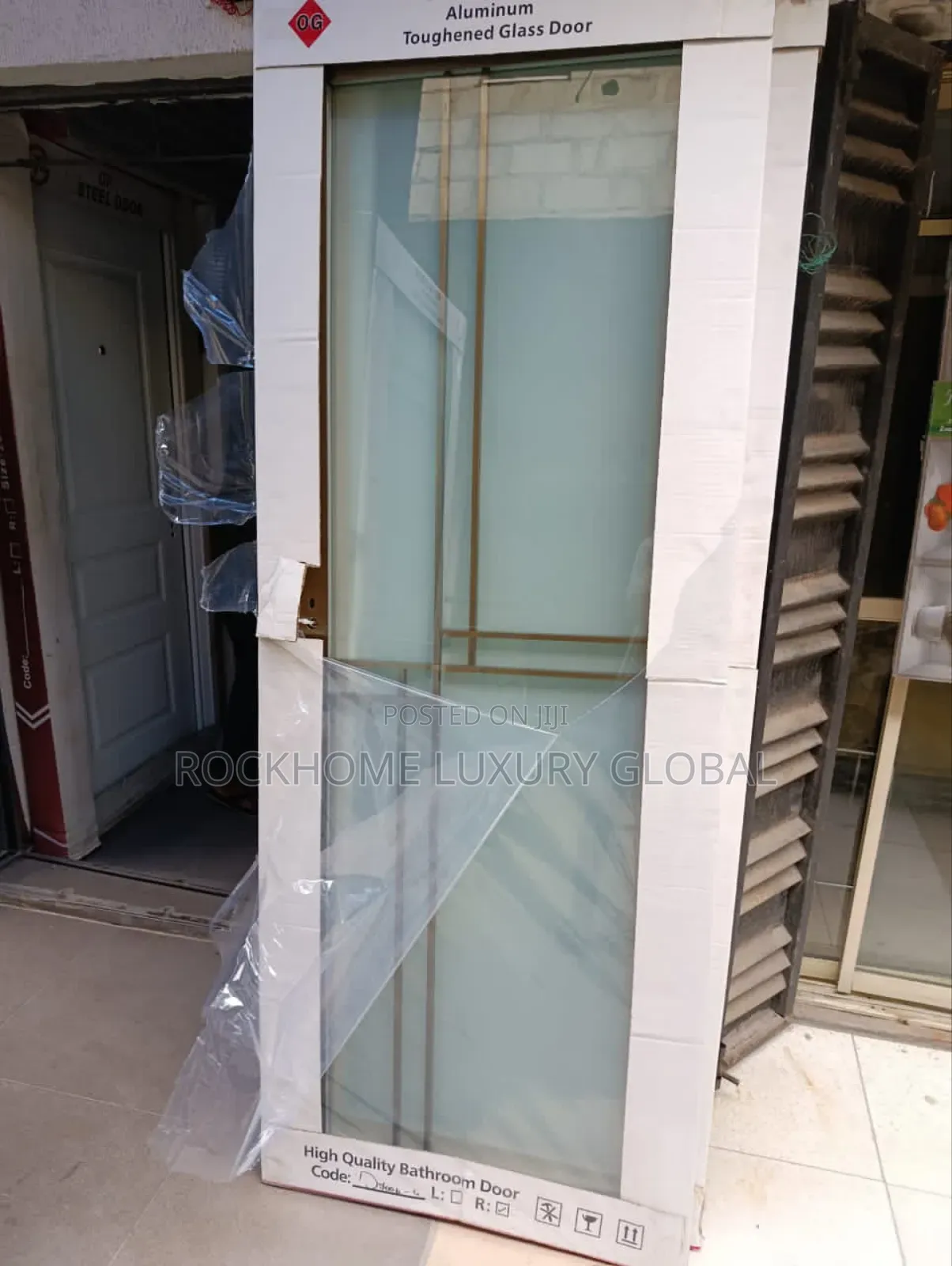 Quality Full Double Tempered Glass Door Size 750