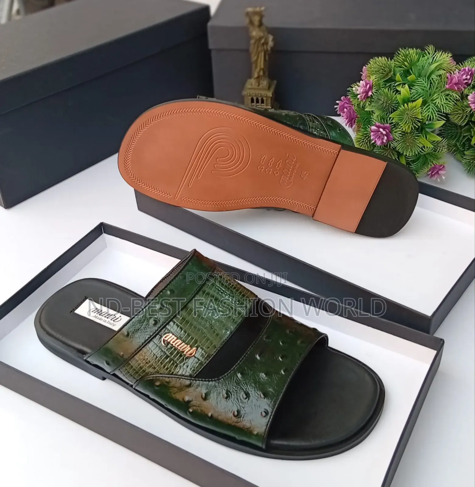 Mauri Leather Slippers