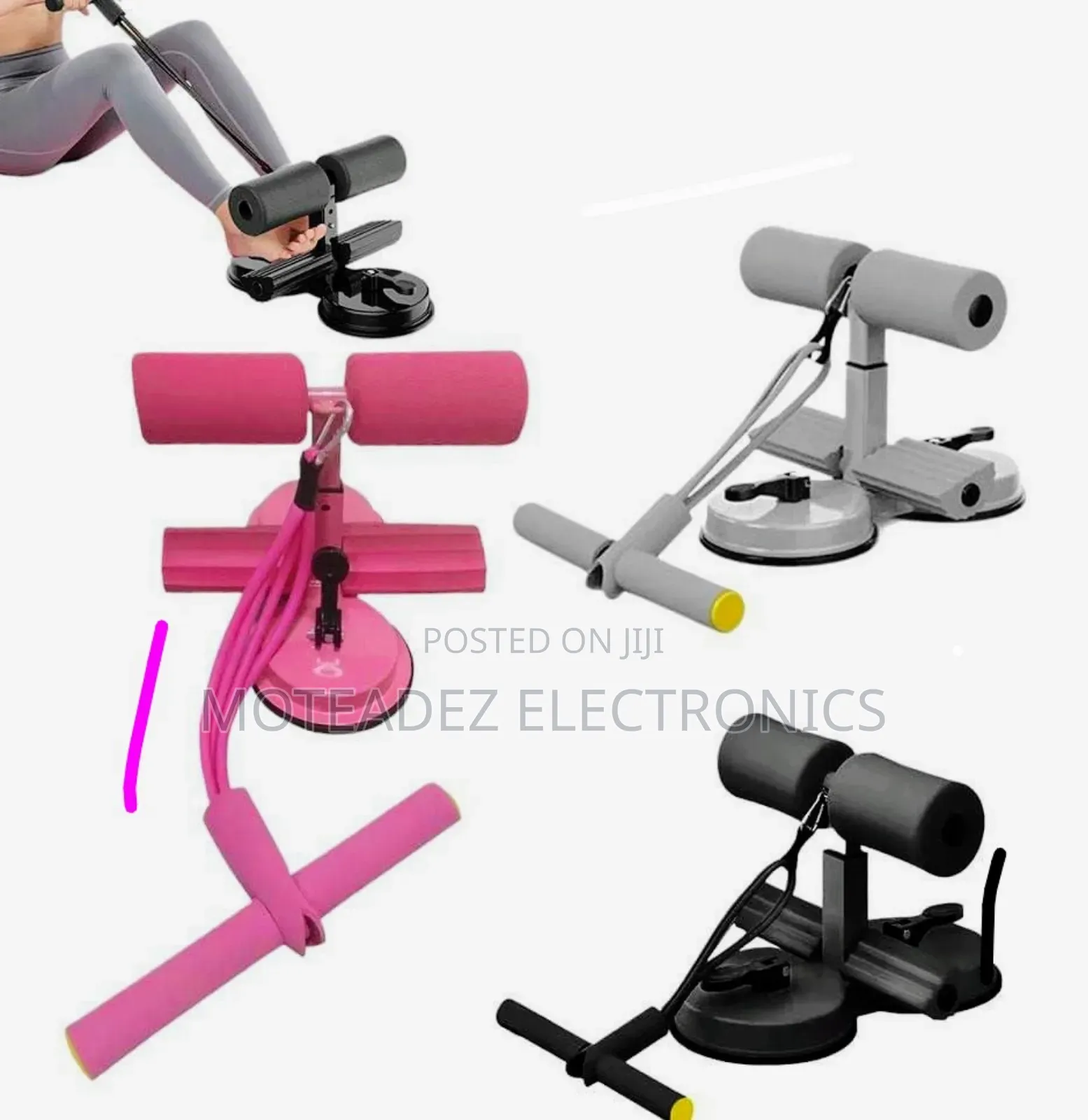 High Quality Adjustable Suction Sit Up Exercise Bar With Elastic Rope