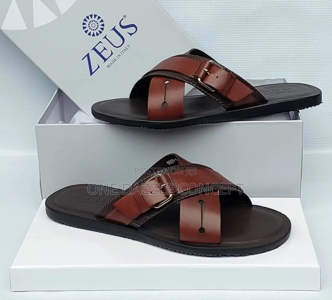 Italian Leather Men Slippers