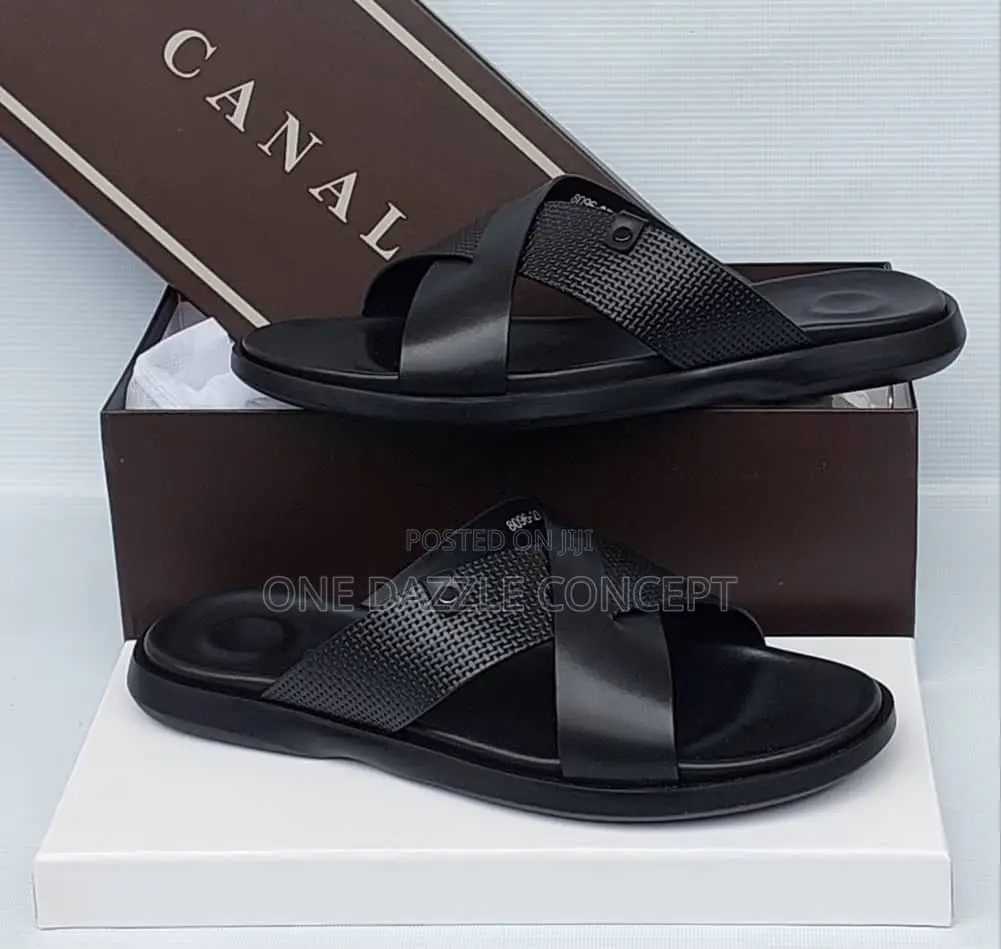 Italian Leather Men Slippers