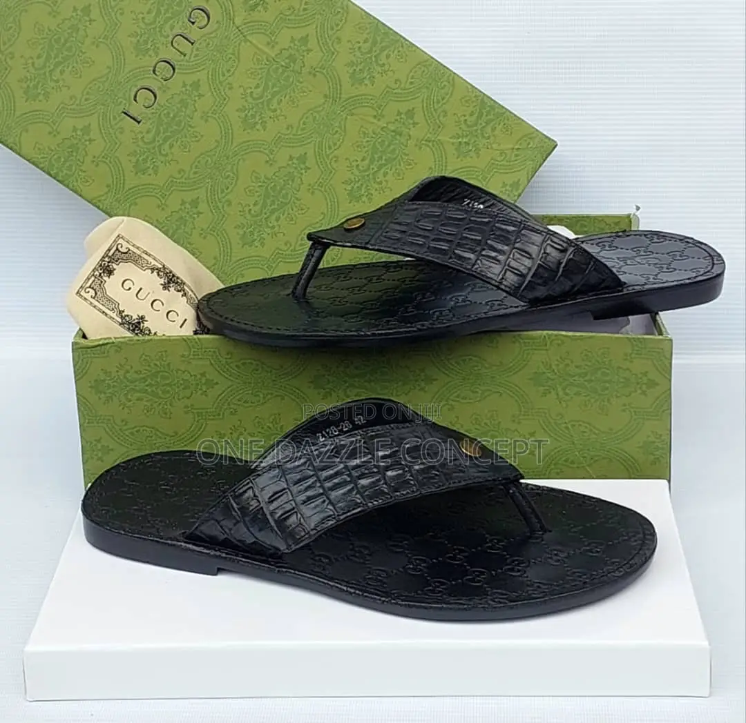 Italian Leather Men Slippers