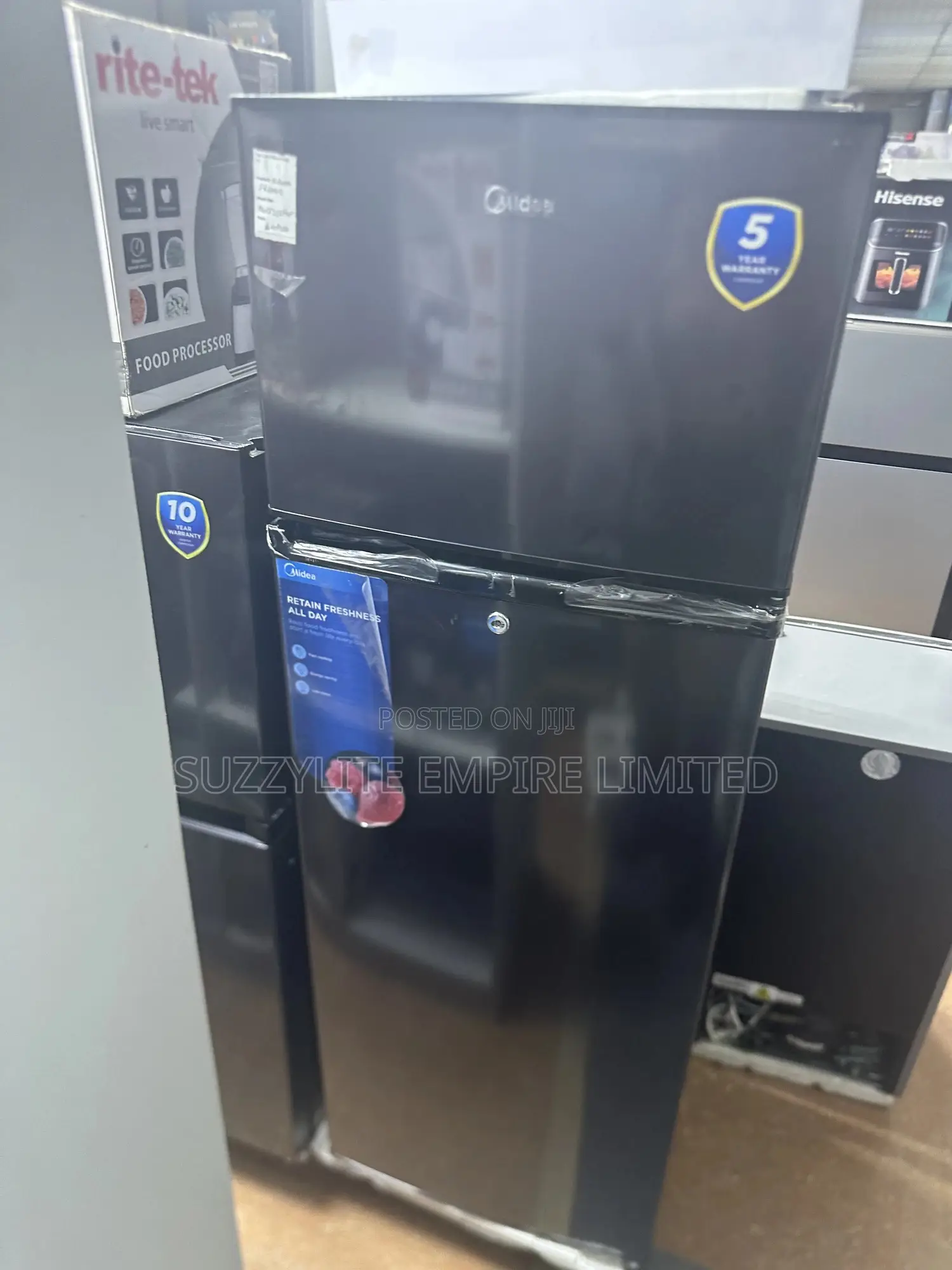 Midea Refrigerator Mdrt333fgr 235 Liters Double Door Refrigerator