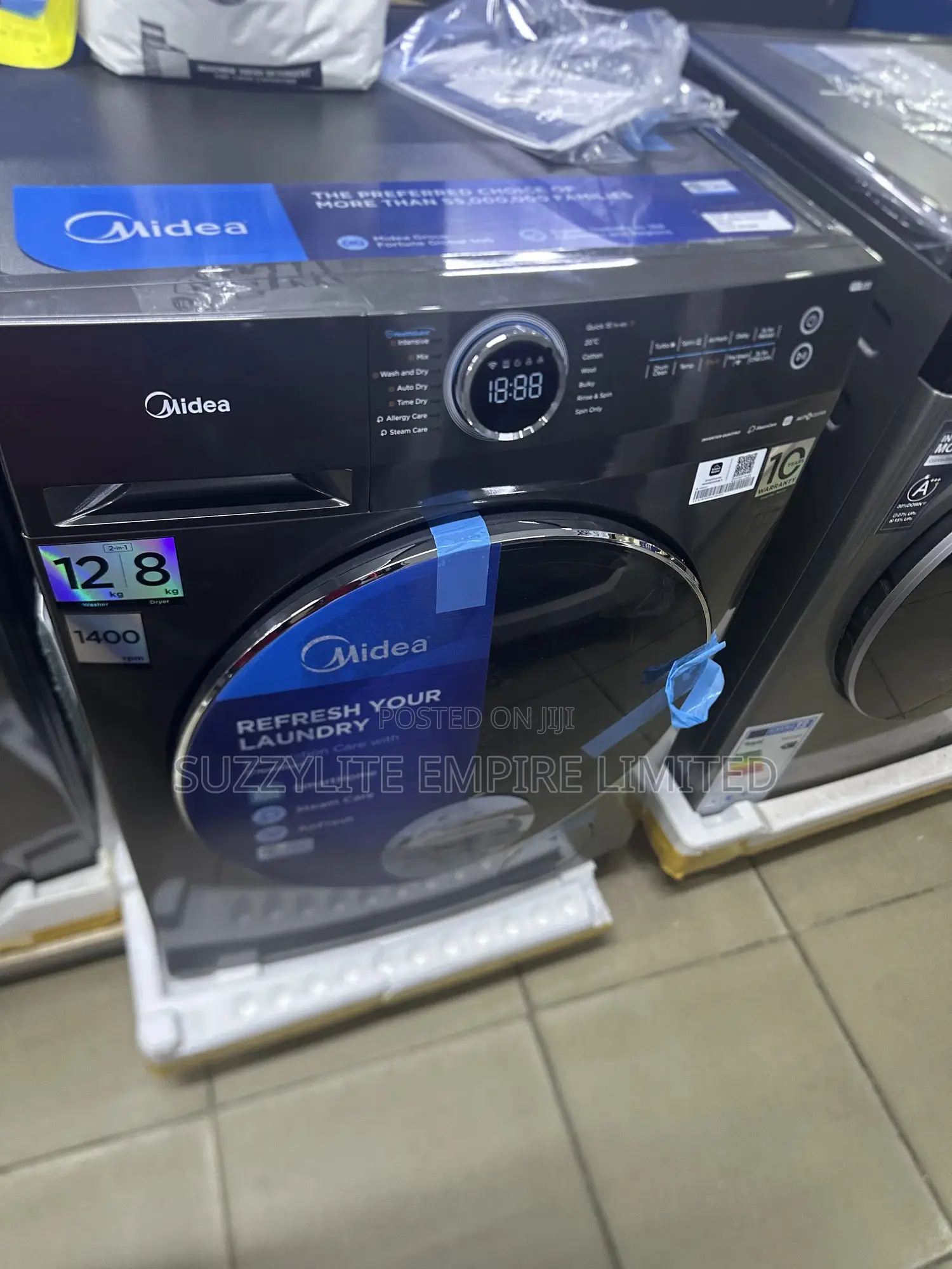 Midea 12kg Front Loader Washing Machine Wash And Dry