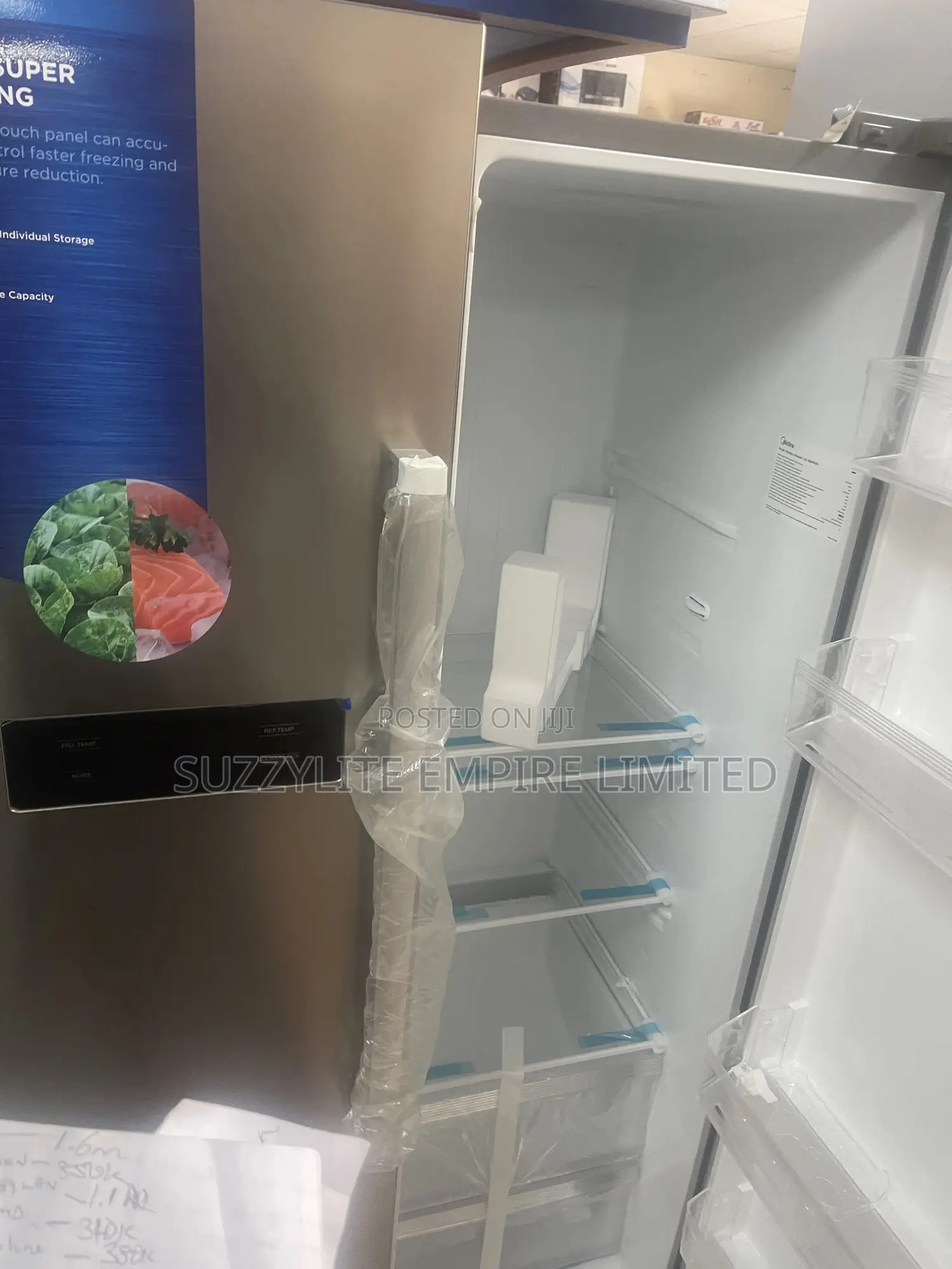 Midea 510 Liters Side By Side Refrigerator He-689wen