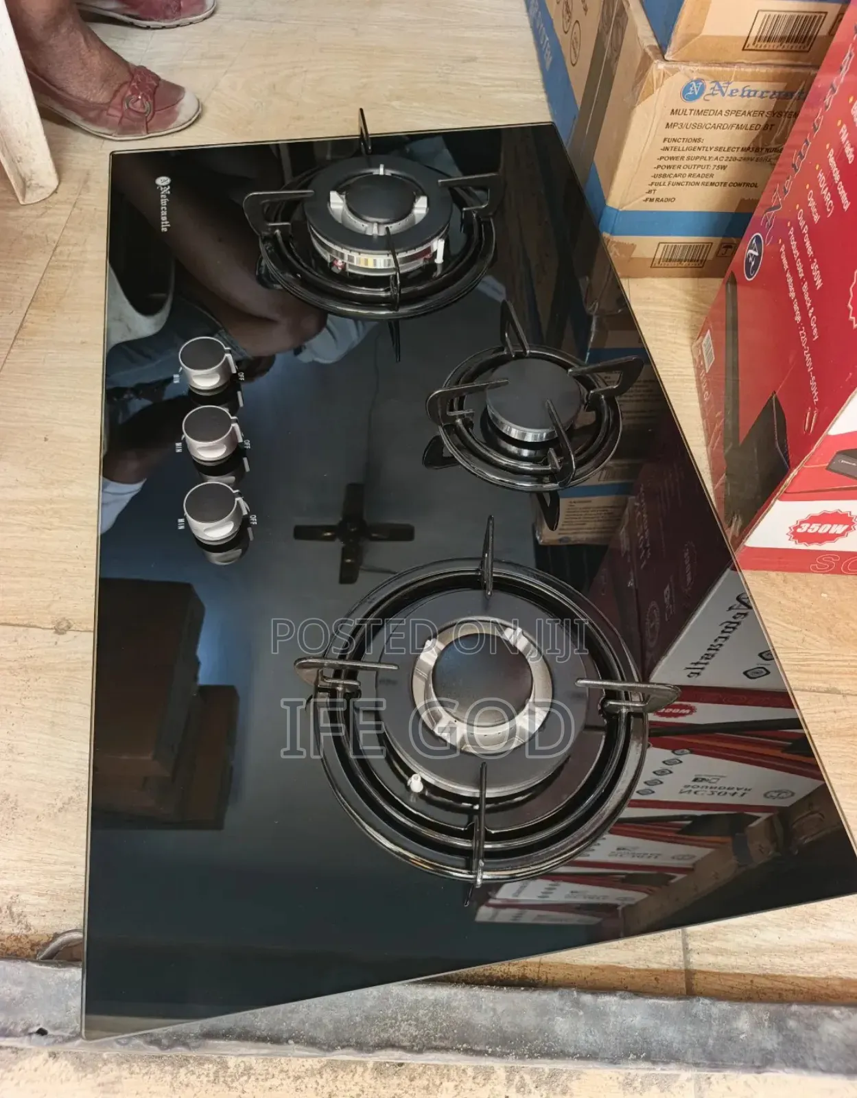 Original Quality Newcastle Built-in Automatic 3 Burners Gas Cooker Hob