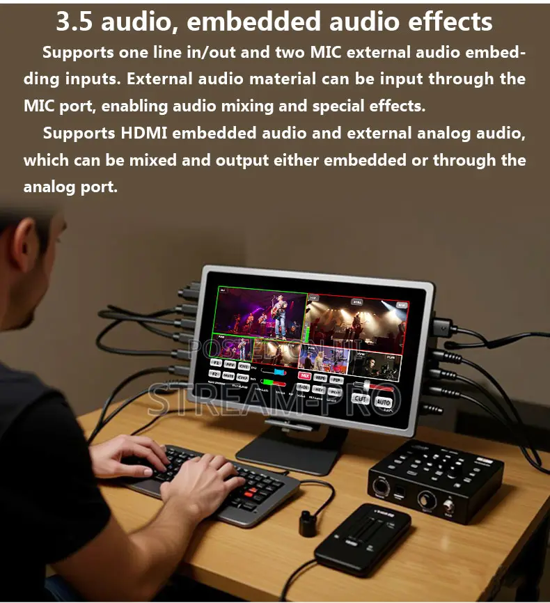 Devicewell Hds8107 Touch Screen, 4 Hdmi Video Switcher