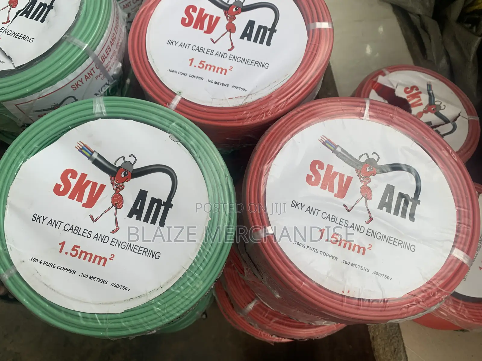 Skyant Original Cable 1.5mm 2.5mm 4mm 6mm 10mm 16mm 25mm