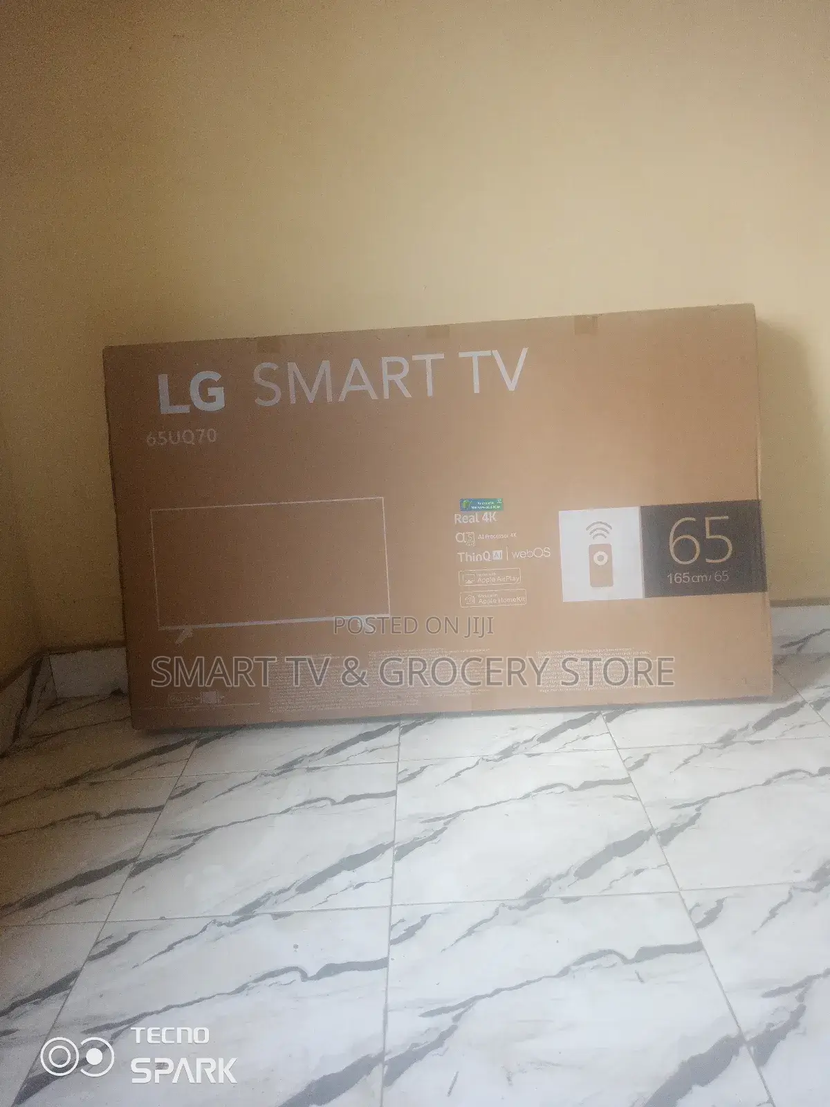 65 Inches Smart With Voice Control and Activated