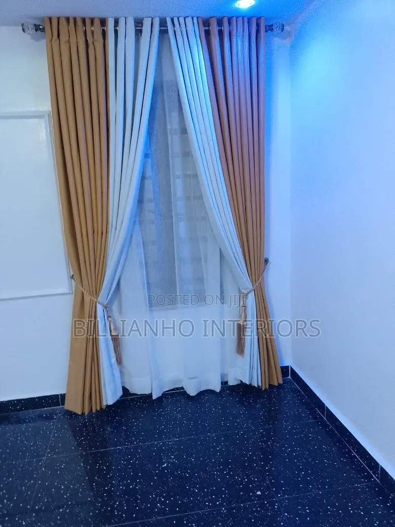 Gold and White Quality Turkish Curtains
