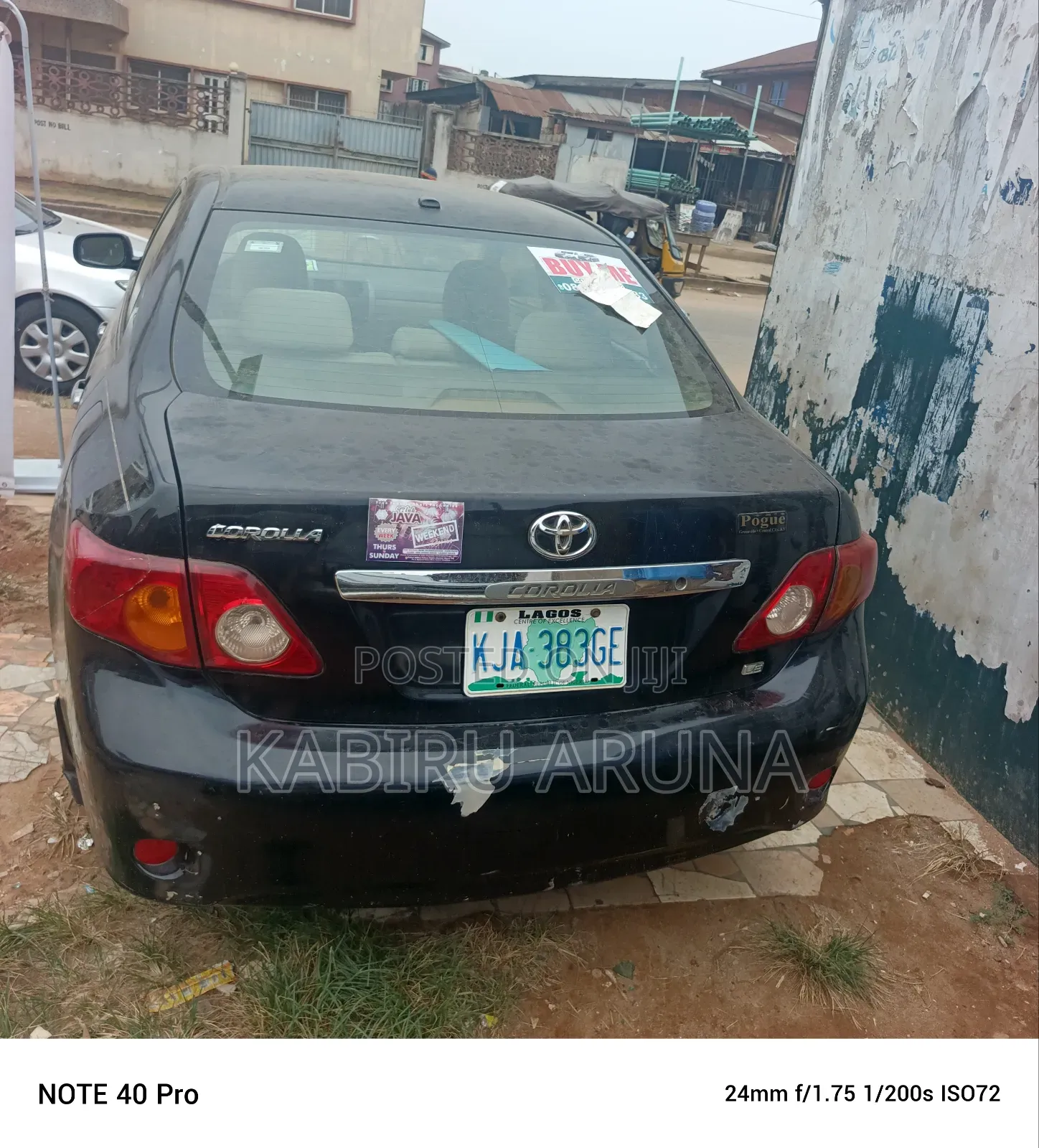 Toyota Corolla 2010 Black