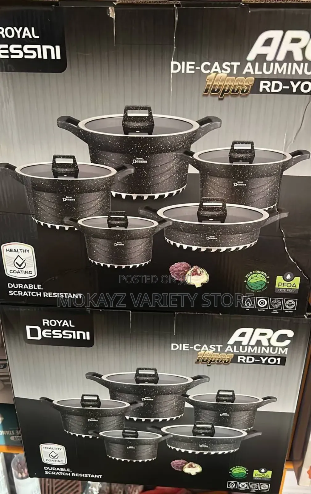 Royal Dessini 10pcs Premium Die-Cast Cookware / Pot Set