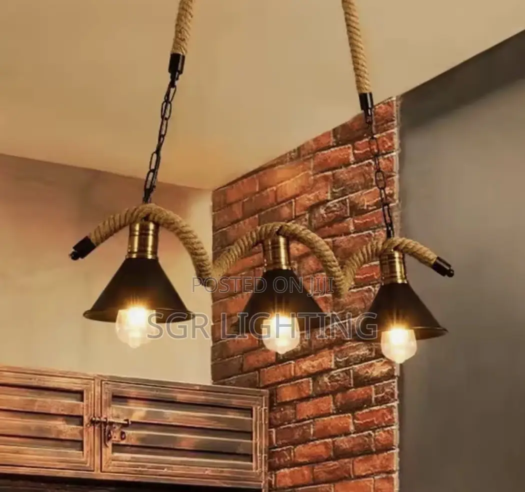 3 Heads Retro Long Rope Light