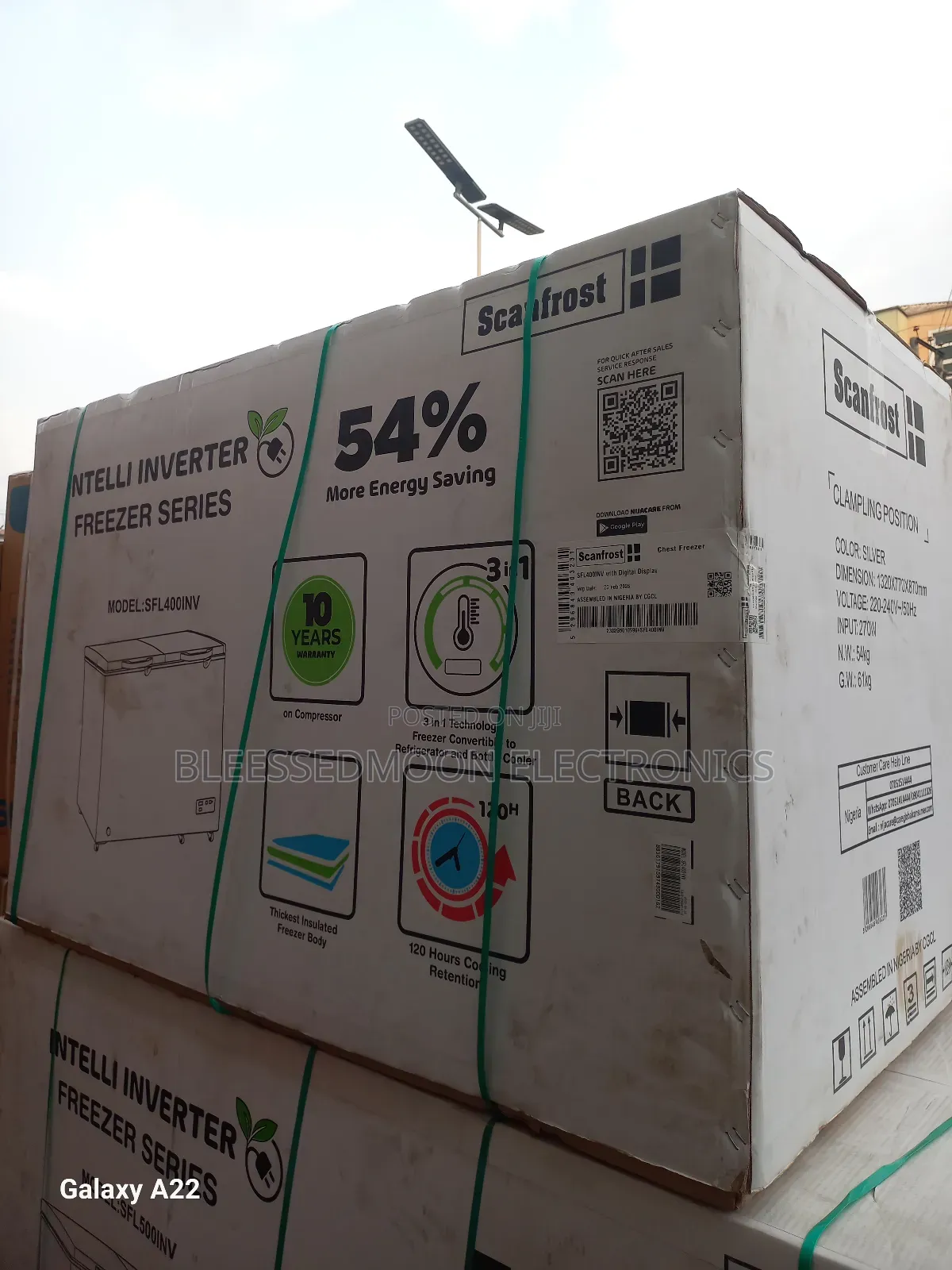 Scanfrost Inverter Chest Freezer 400liters Pick Up From 0.5kva