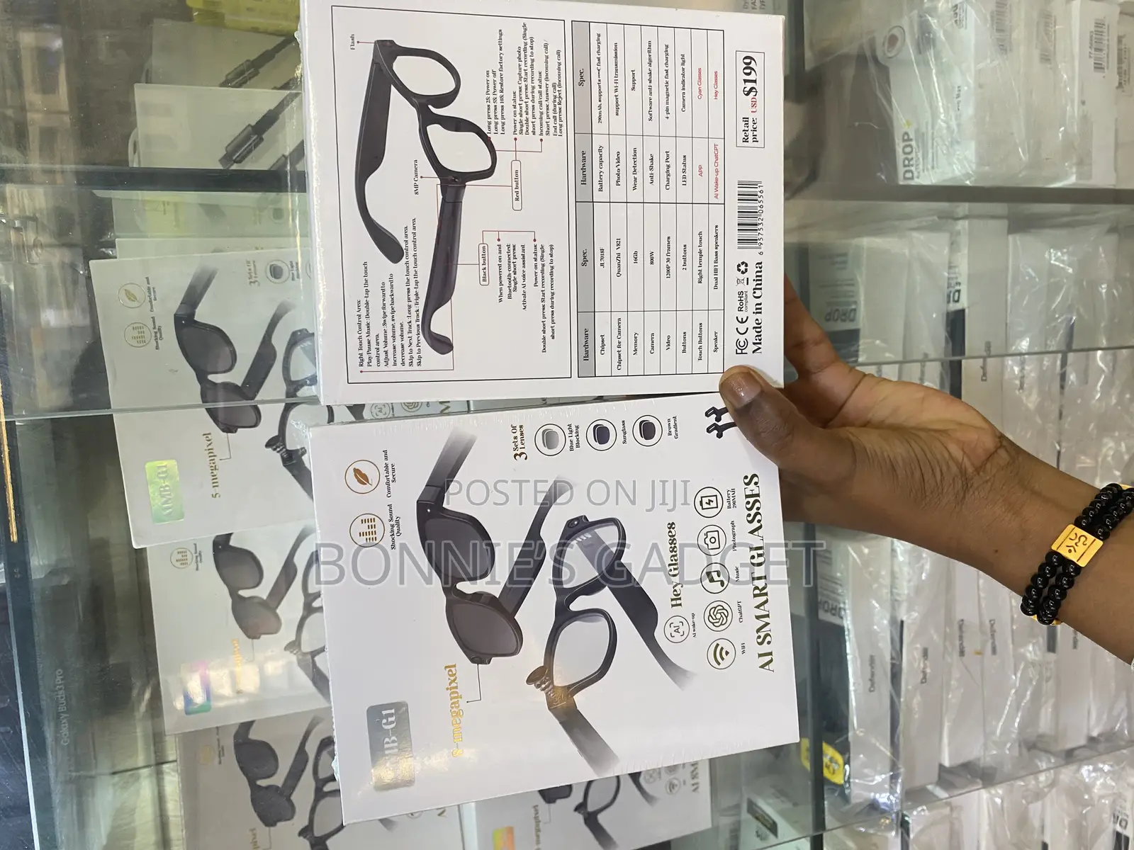 Aimb-G1 Ai Smart Glasses Black.