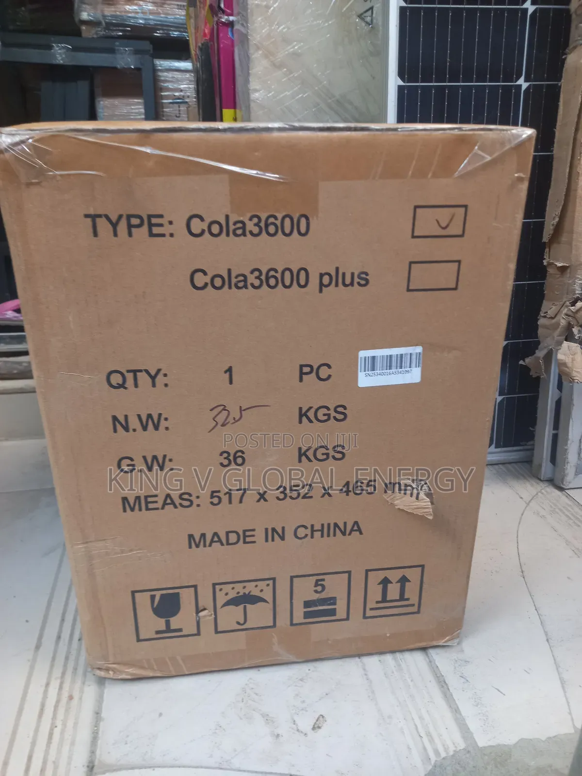 Colar Solar 3600 Solar Power Generator