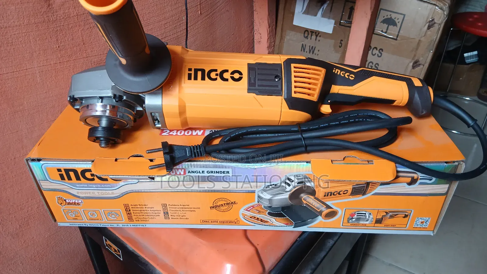 Angle Grinder 2400w, 9inches