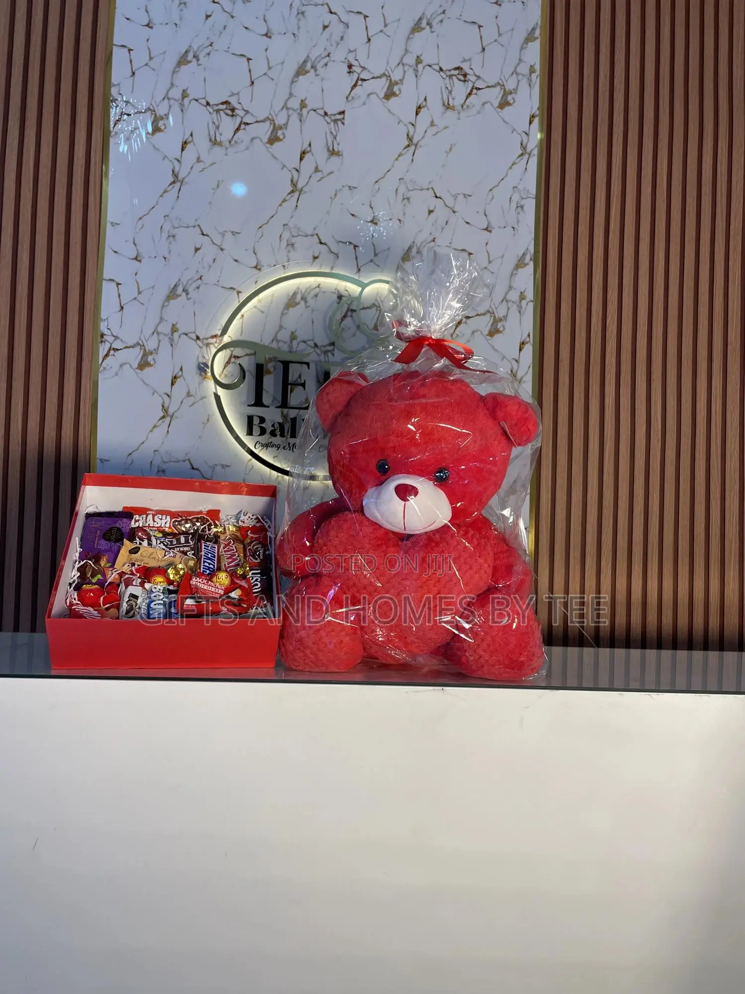 50cm Teddy Bear and Box of Chocolates