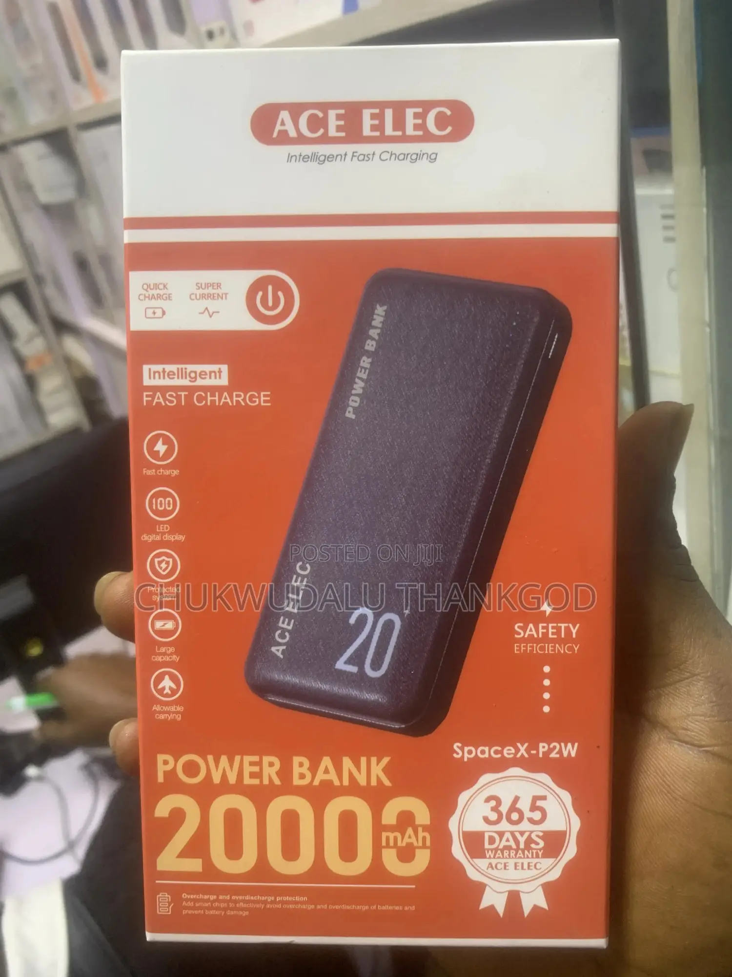 Ace Elec 20000 Mah Ultra Slim Portable Power Bank