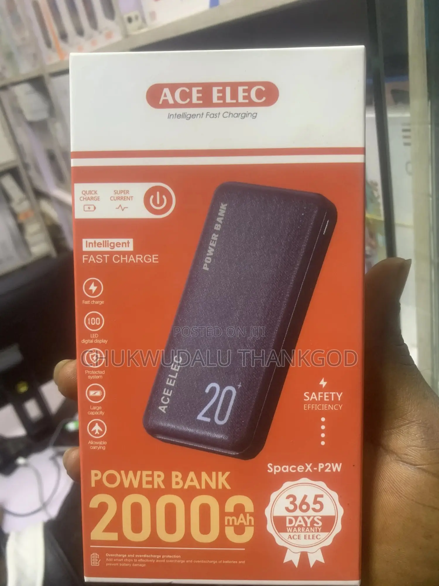 Ace Elec 20000 Mah Ultra Slim Portable Power Bank