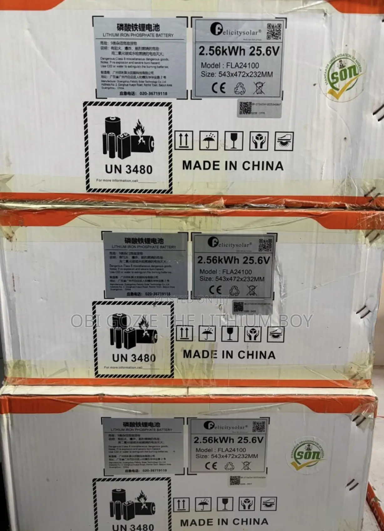 2.5kwh-25.6v Felicity Solar Lithium Battery Best Importer Distributo