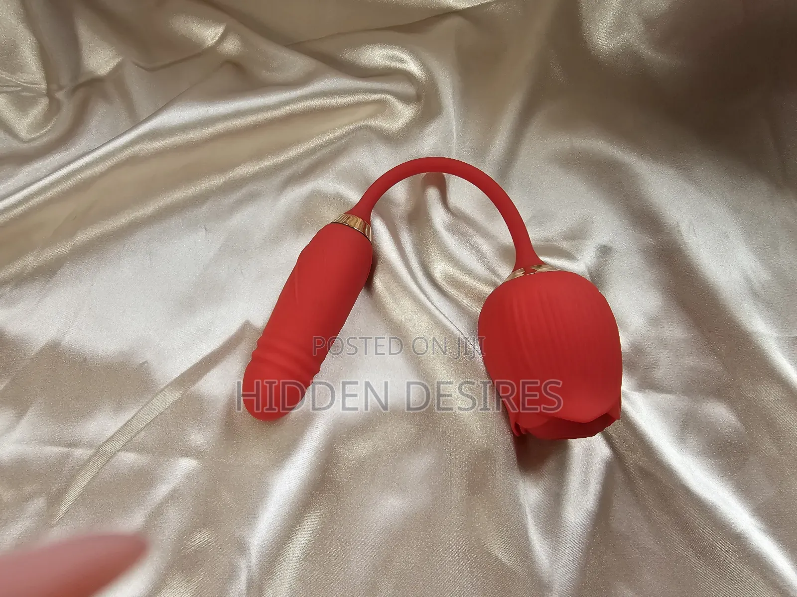 2-in-1 Thrusting Rose Vibrator for Women (Rechargeable)
